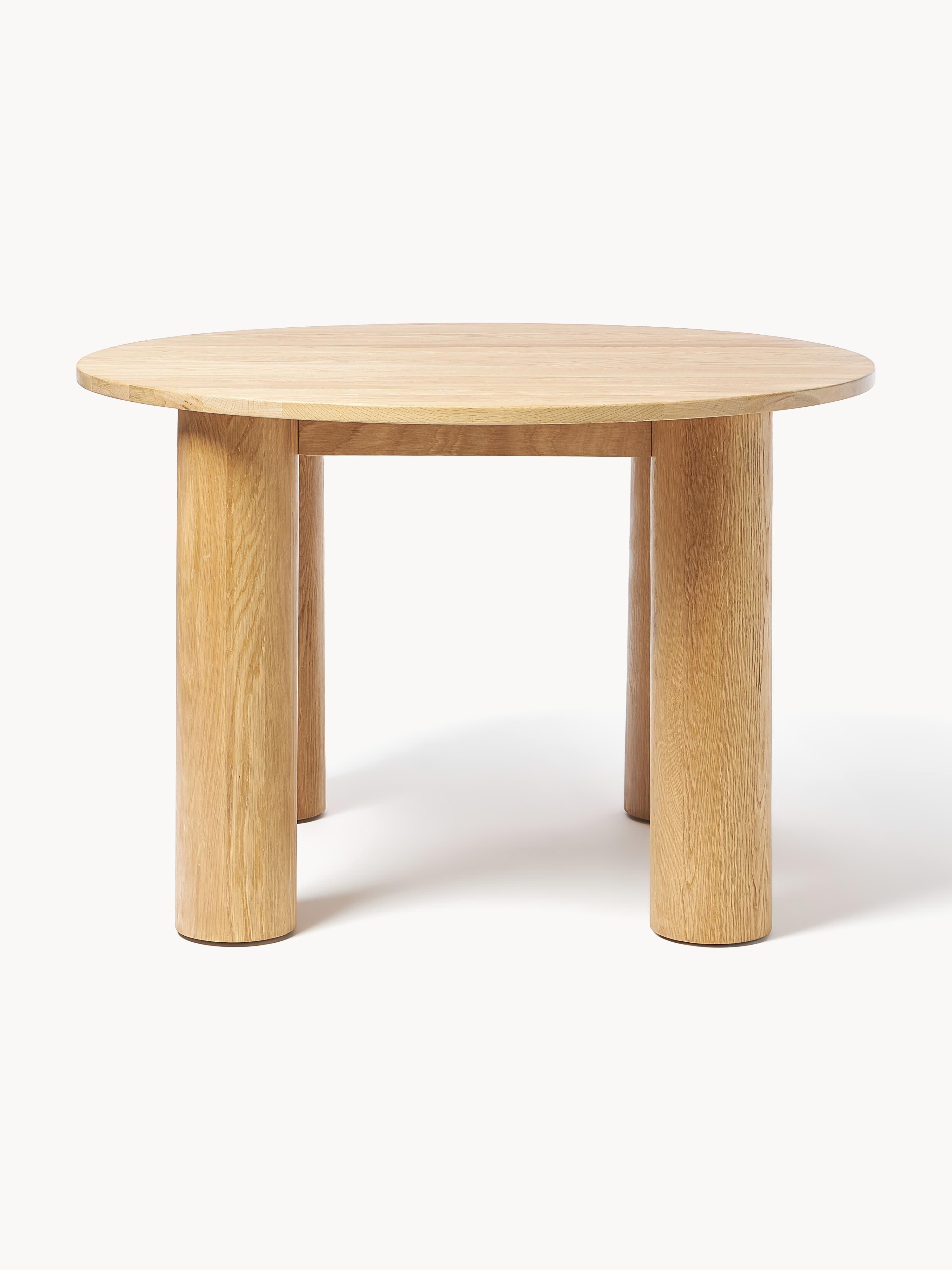 Runder Esstisch Ohana aus Eichenholz, Ø 120 cm