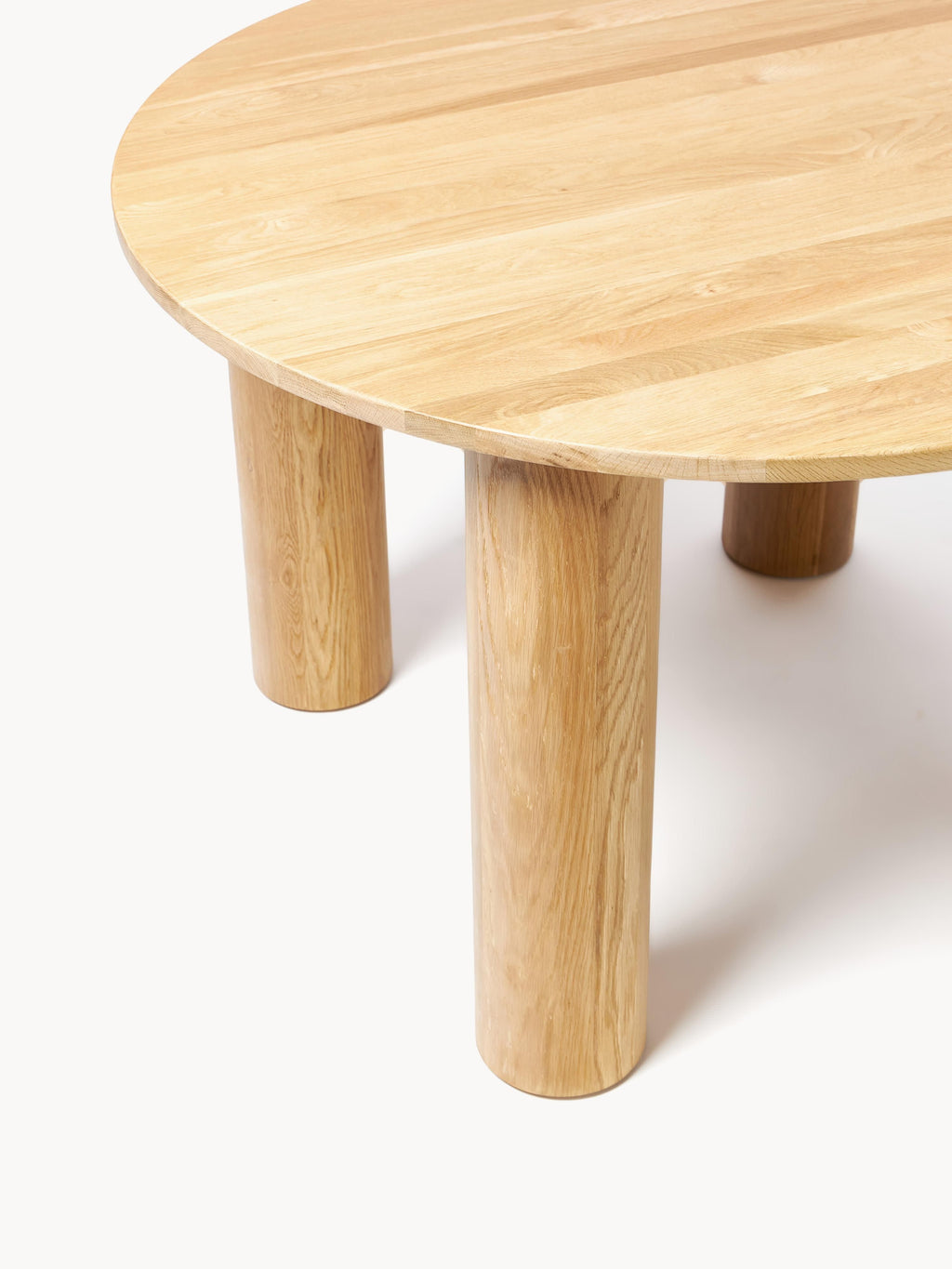 Runder Esstisch Ohana aus Eichenholz, Ø 120 cm