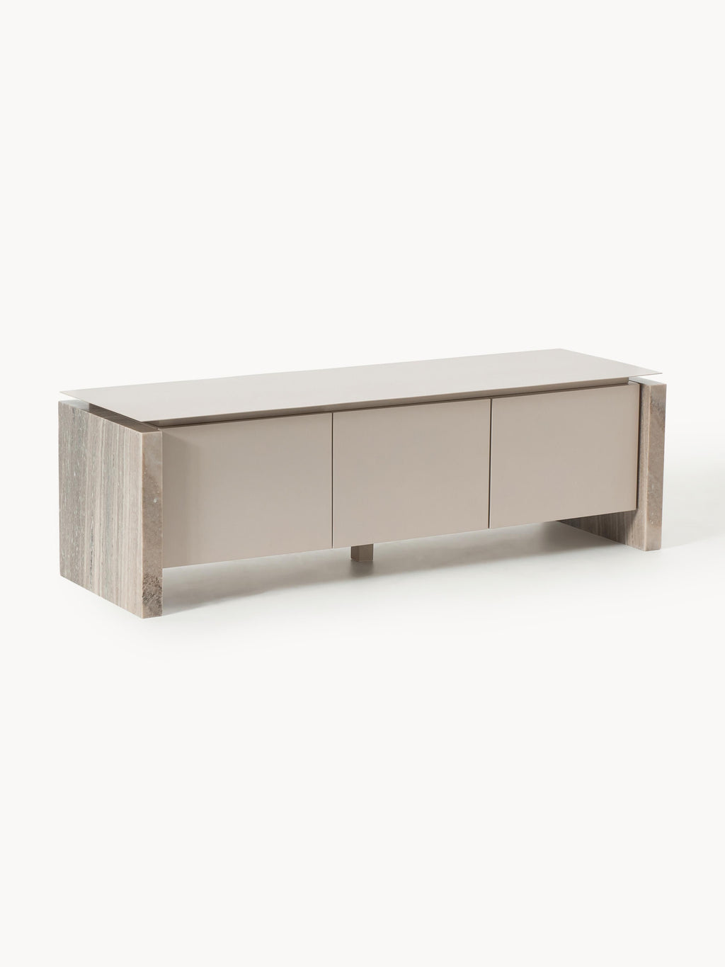 Galeriebild 1 - Lowboard Bruce aus Marmor und Metall