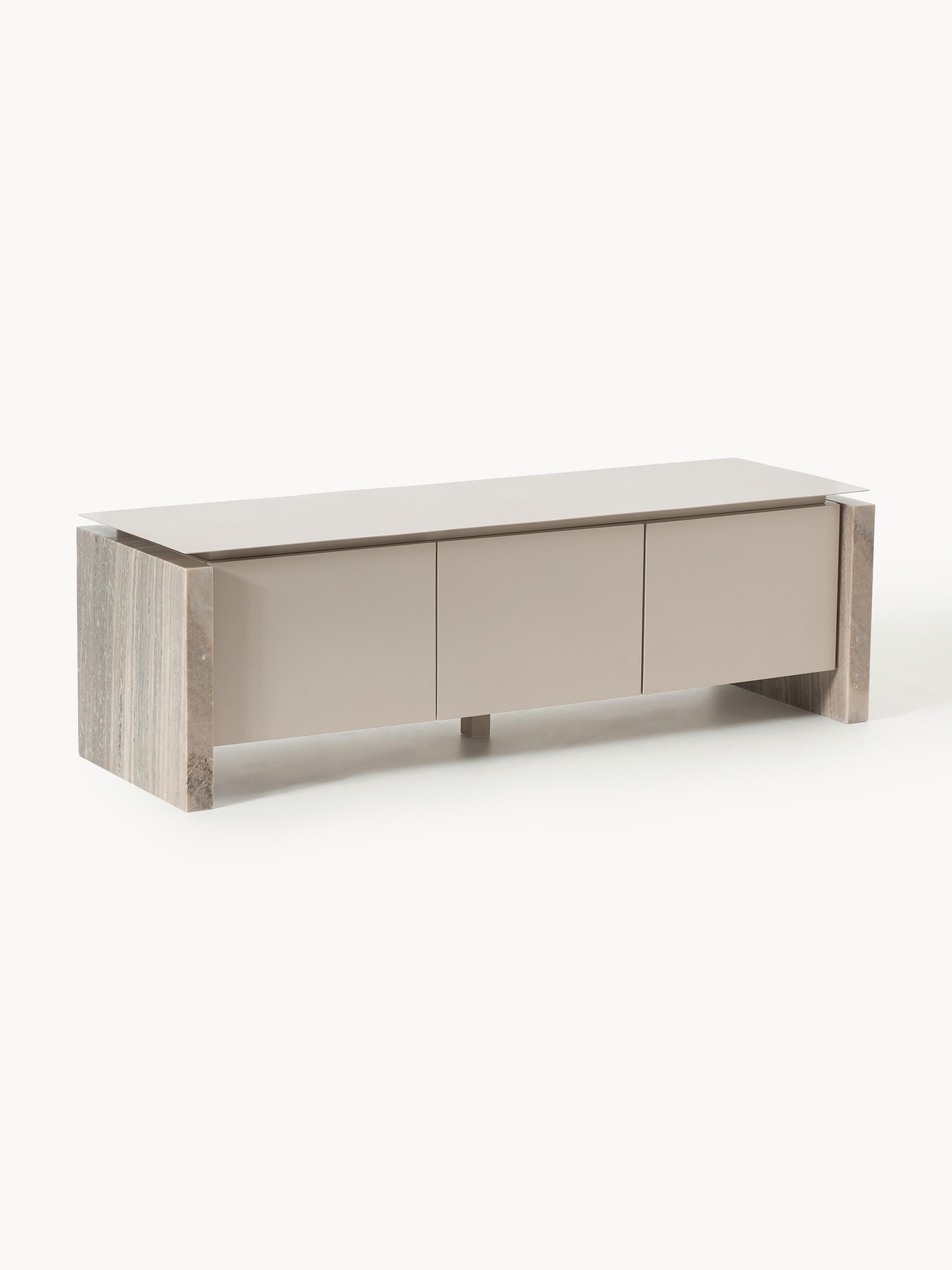 Galeriebild 1 - Lowboard Bruce aus Marmor und Metall
