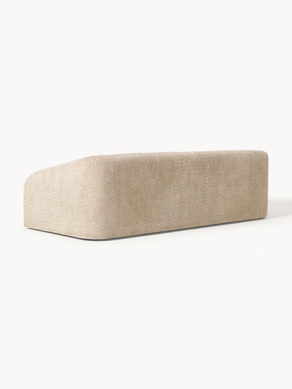 Schlafsofa Eliot (3-Sitzer) aus Teddy-Bouclé