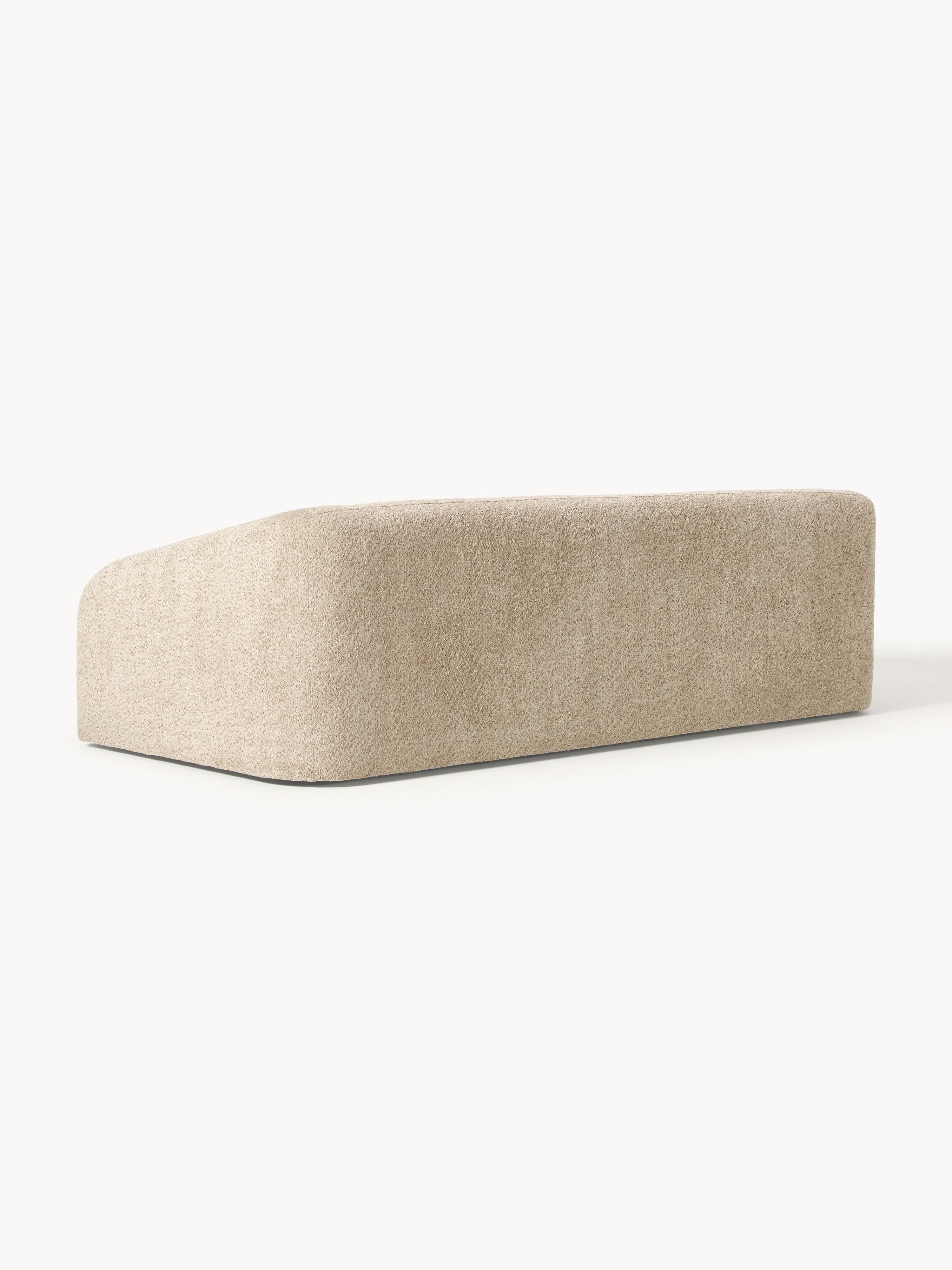 Schlafsofa Eliot (3-Sitzer) aus Teddy-Bouclé