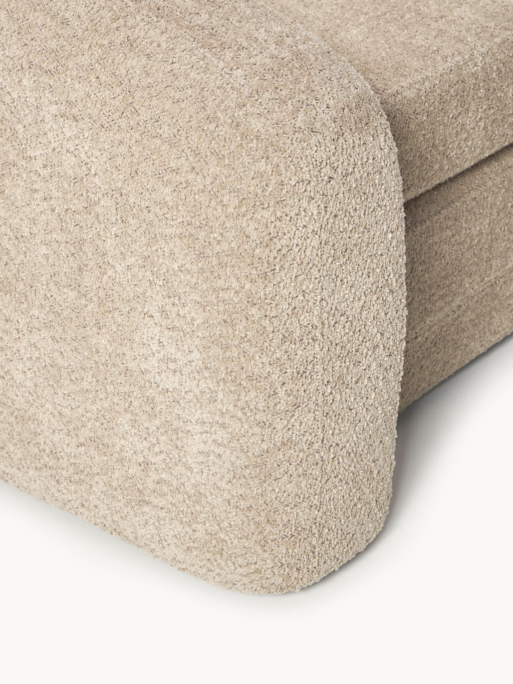 Schlafsofa Eliot (2-Sitzer) aus Teddy-Bouclé