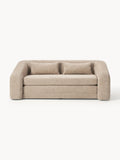 Galeriebild 1 - Schlafsofa Eliot (2-Sitzer) aus Teddy-Bouclé