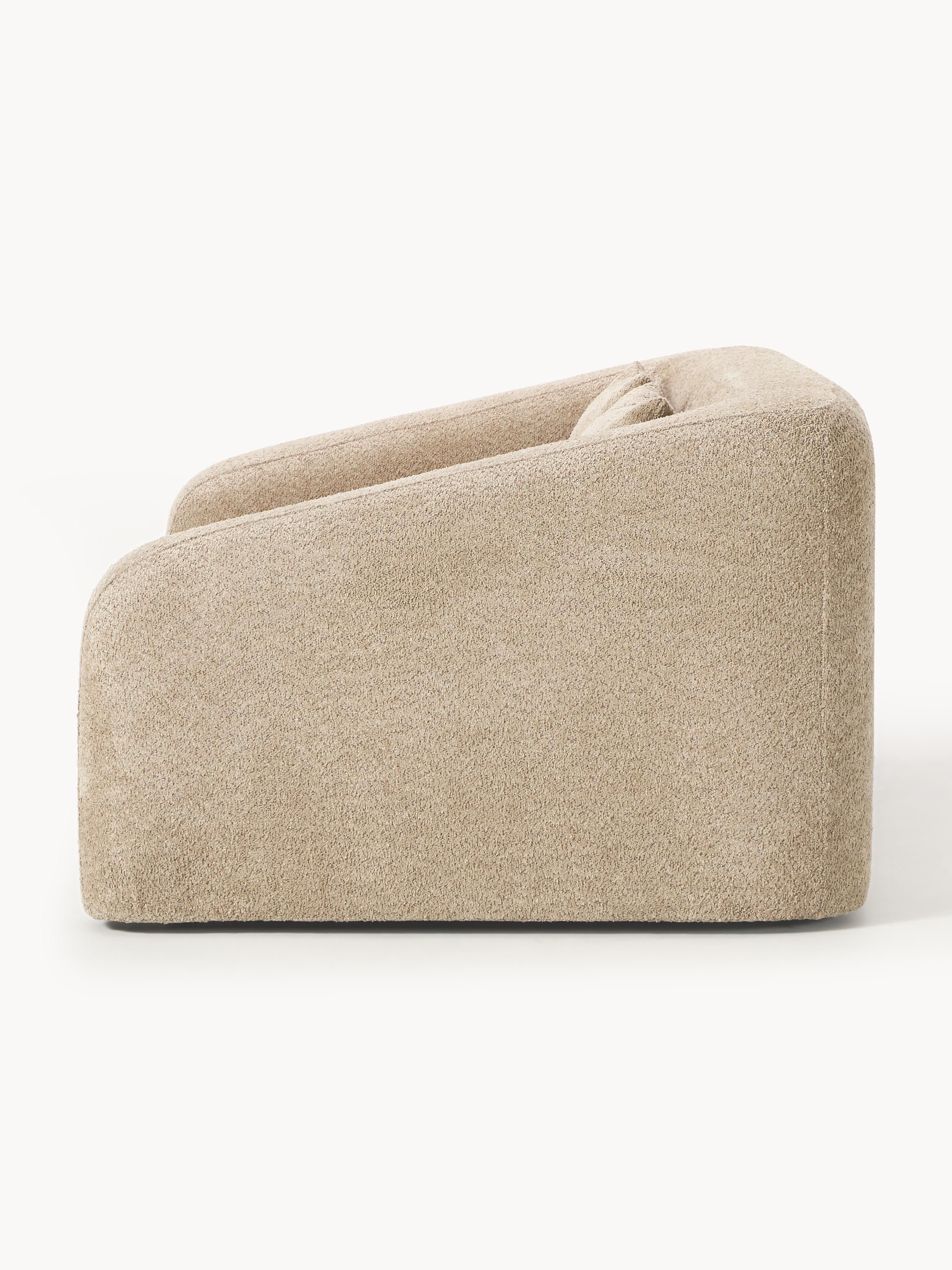 Schlafsofa Eliot (2-Sitzer) aus Teddy-Bouclé
