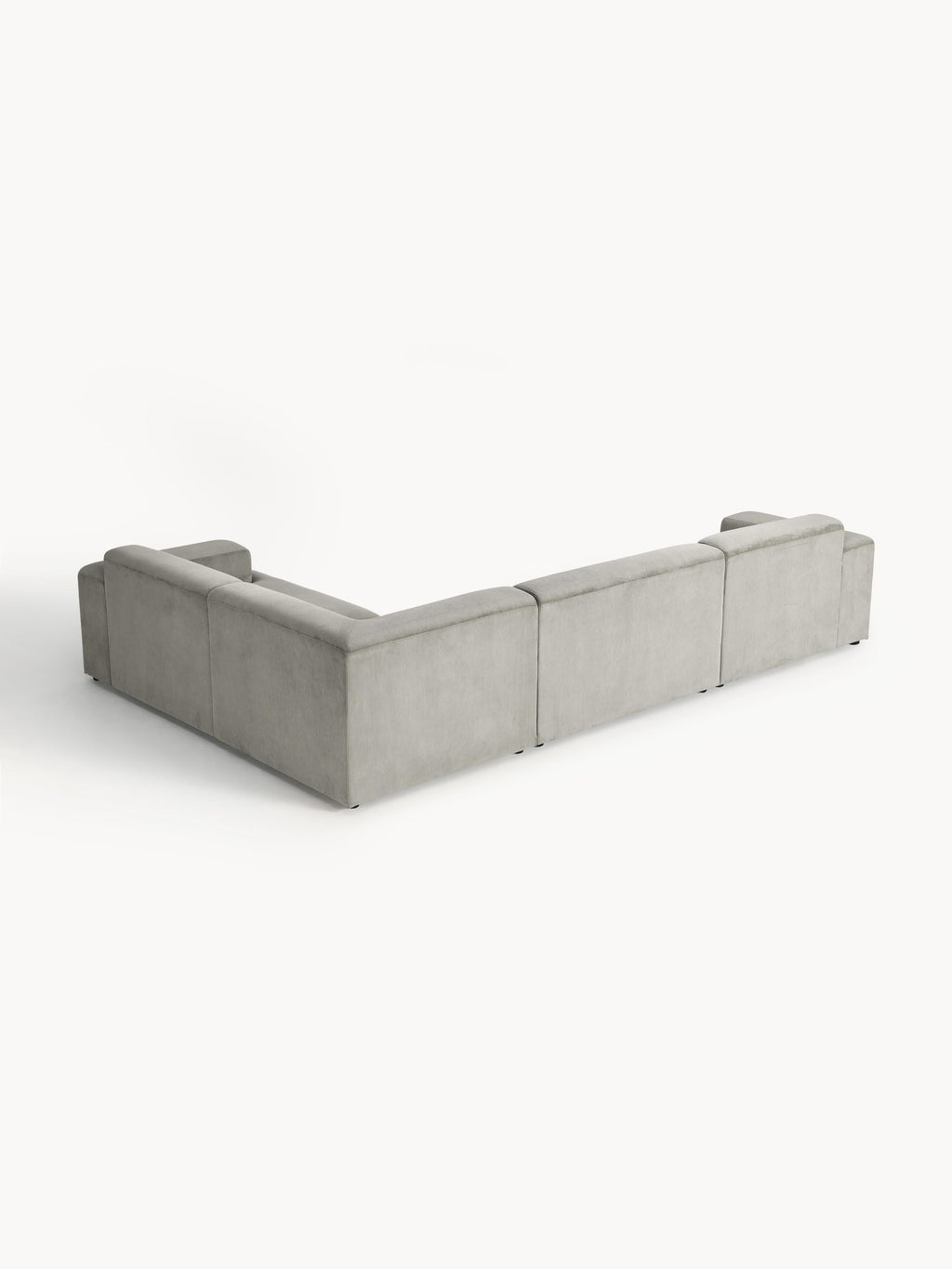 Großes Cord-Ecksofa Melva (4-Sitzer)