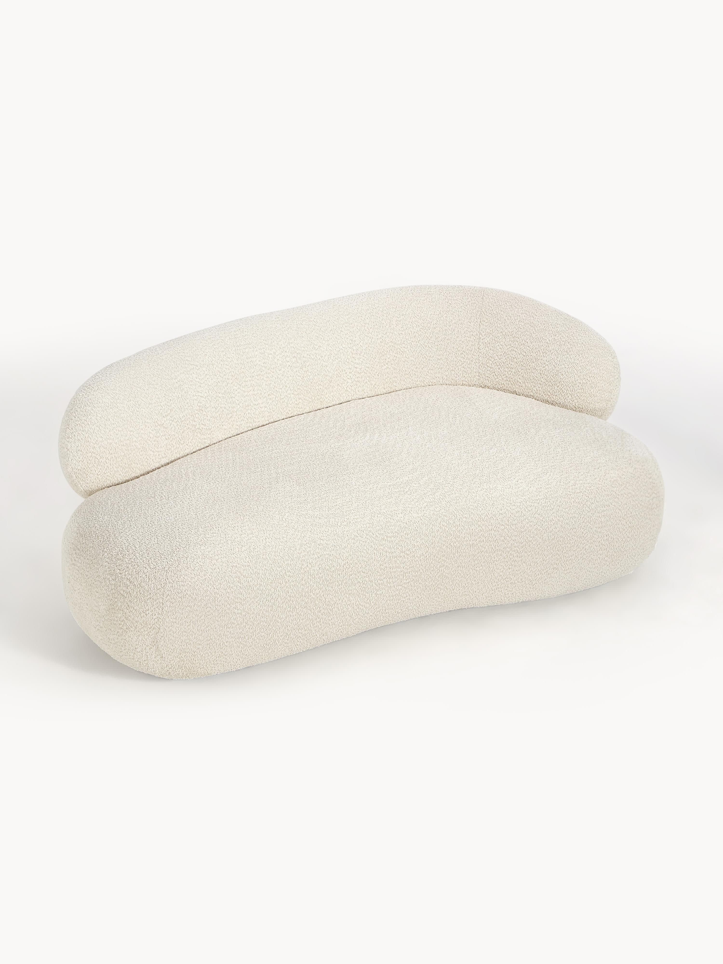 Sofa Alba (2-Sitzer) aus Teddy-Bouclé