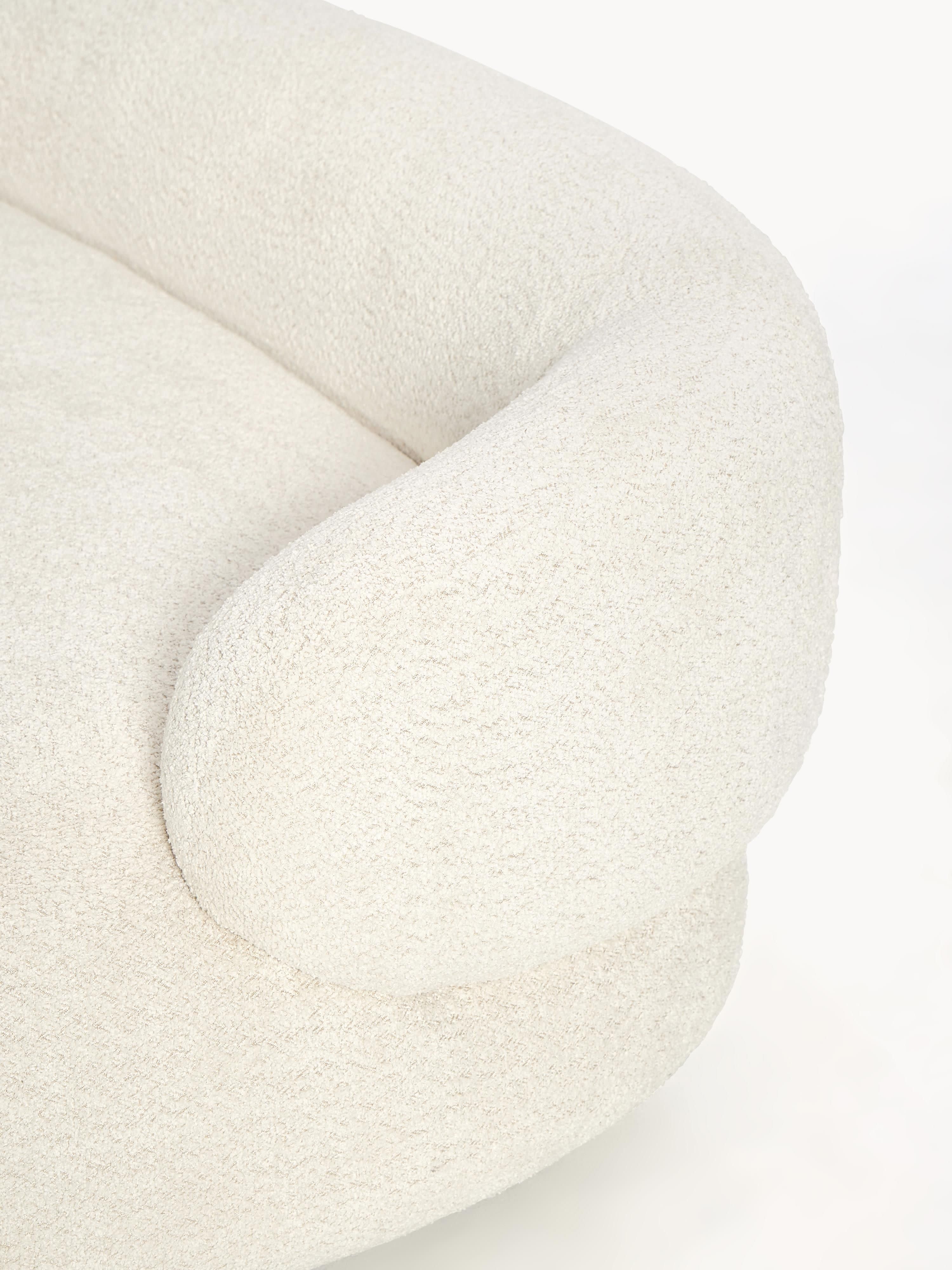 Sofa Alba (2-Sitzer) aus Teddy-Bouclé