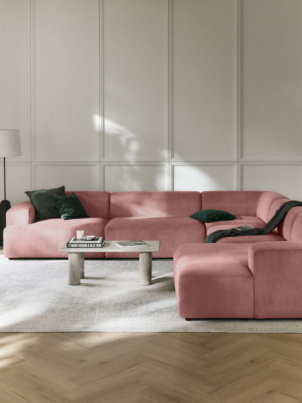 XL Cord-Ecksofa Melva