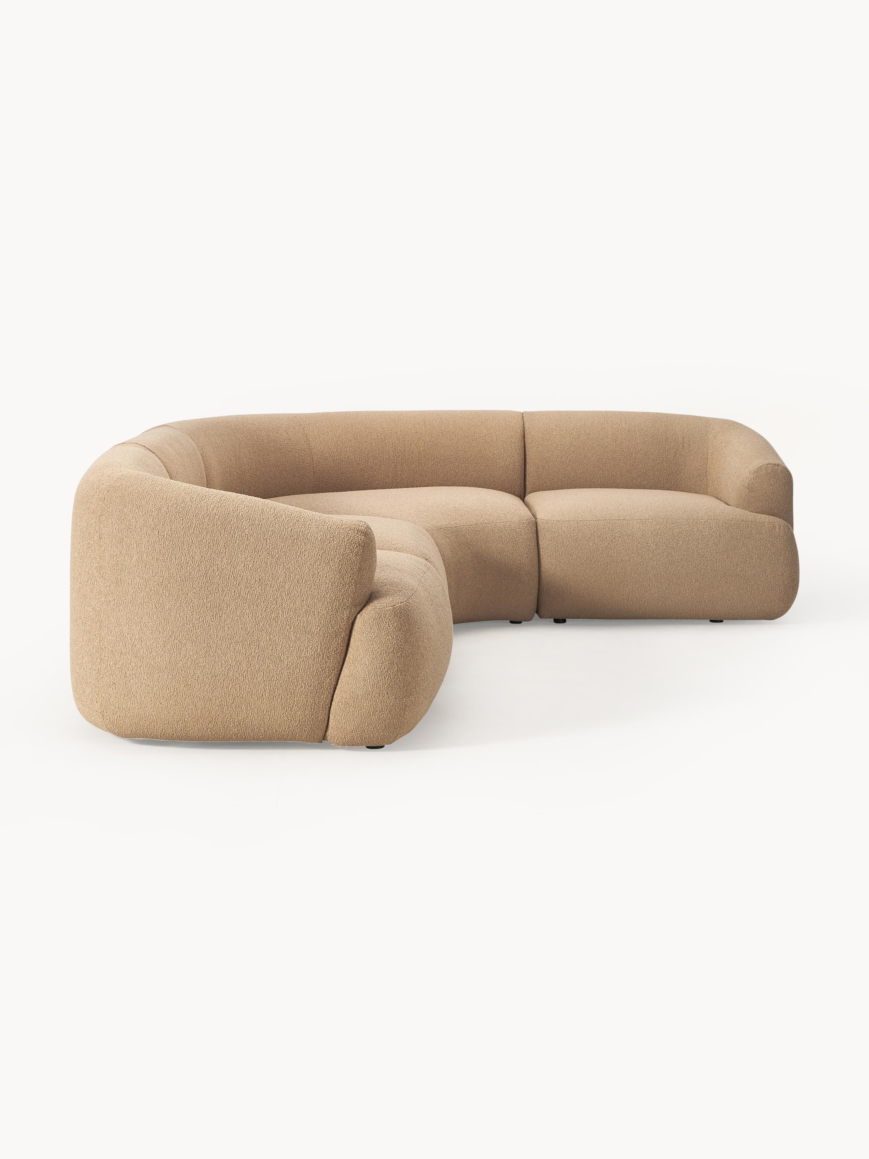 Modulares Bouclé-Ecksofa Sofia (4-Sitzer)