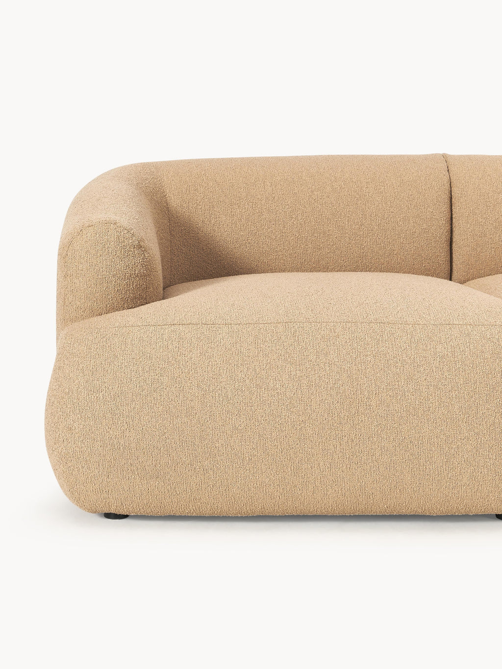 Modulares Bouclé-Ecksofa Sofia (4-Sitzer)