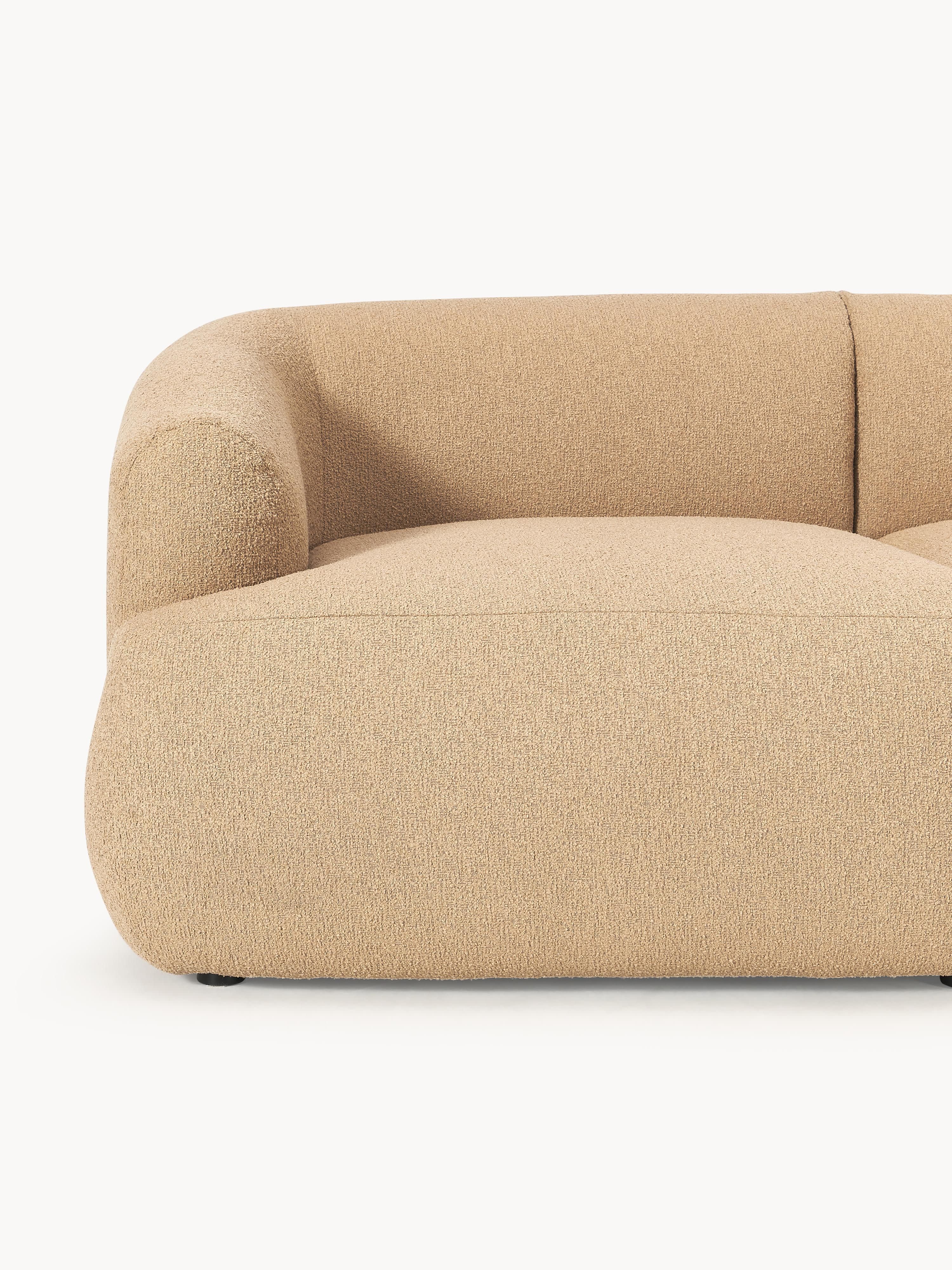 Modulares Bouclé-Ecksofa Sofia (4-Sitzer)