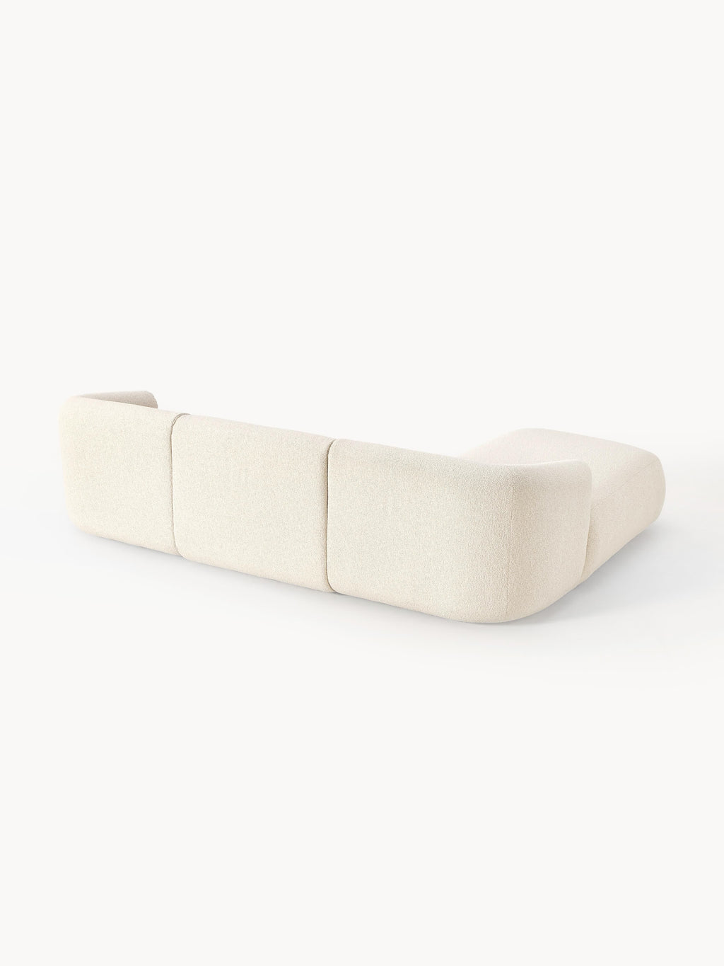Modulares Bouclé-Ecksofa Sofia (3-Sitzer)