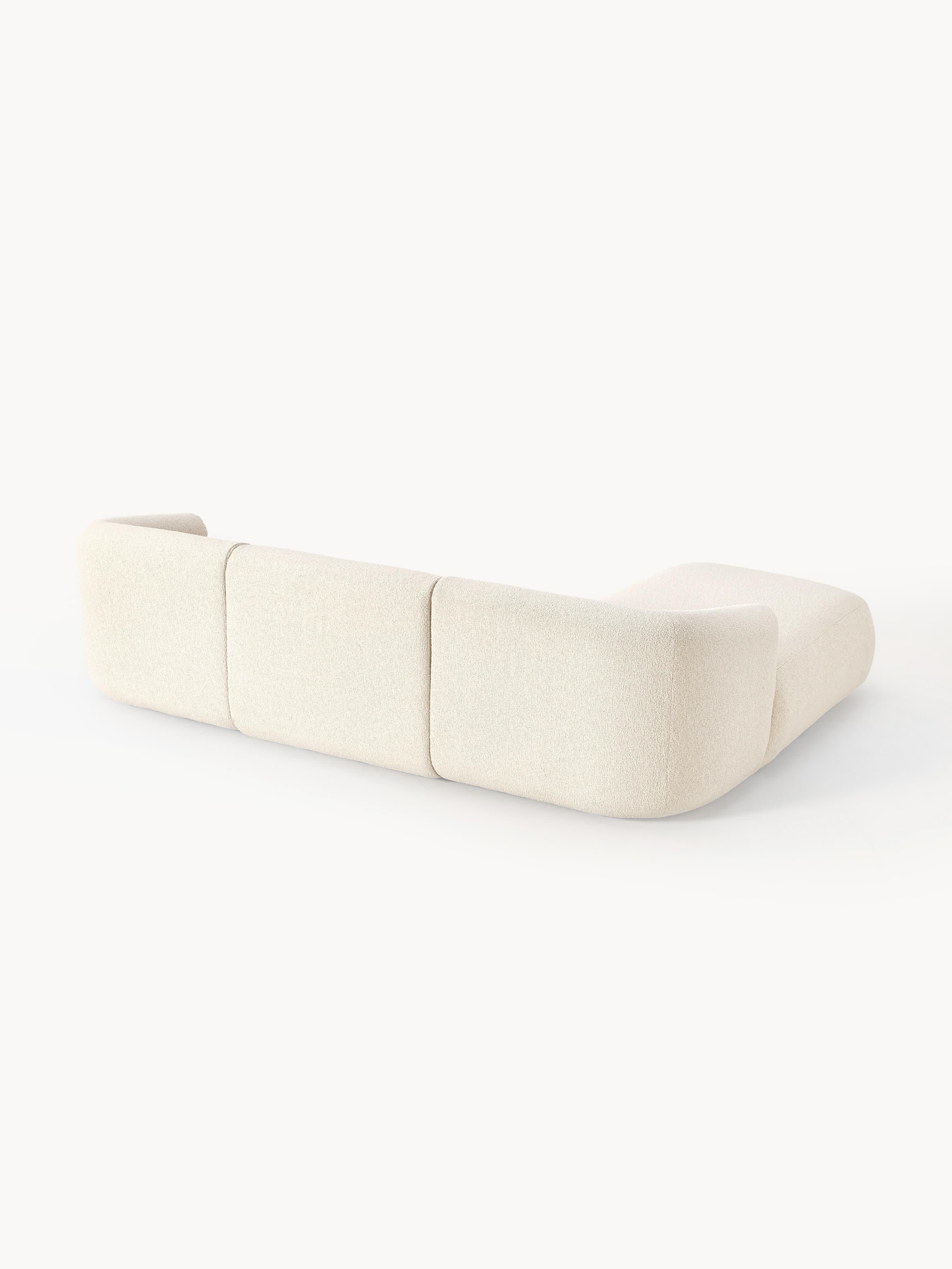 Modulares Bouclé-Ecksofa Sofia (3-Sitzer)