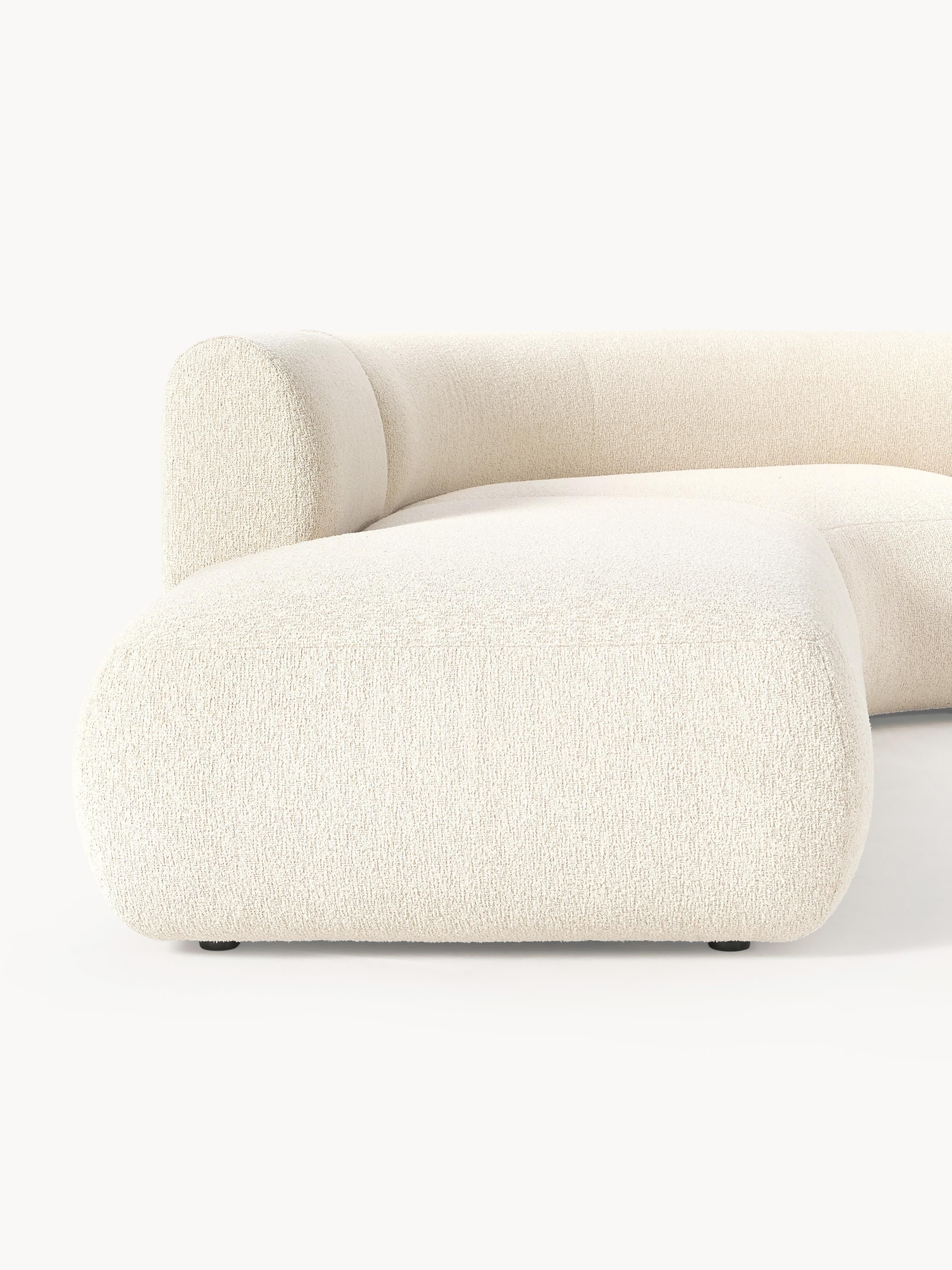 Modulares Bouclé-Ecksofa Sofia (3-Sitzer)