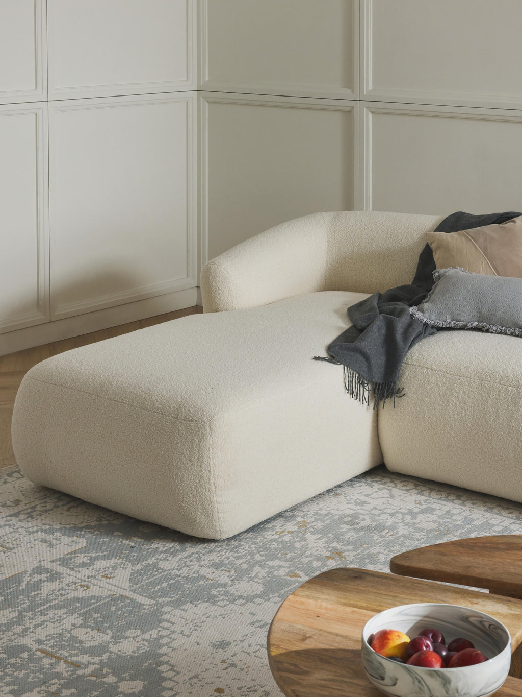 Teddy-Chaise-Eckmodul Sofia