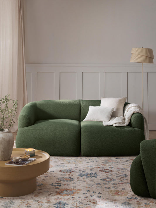 Modulares Bouclé-Sofa Sofia (2-Sitzer)