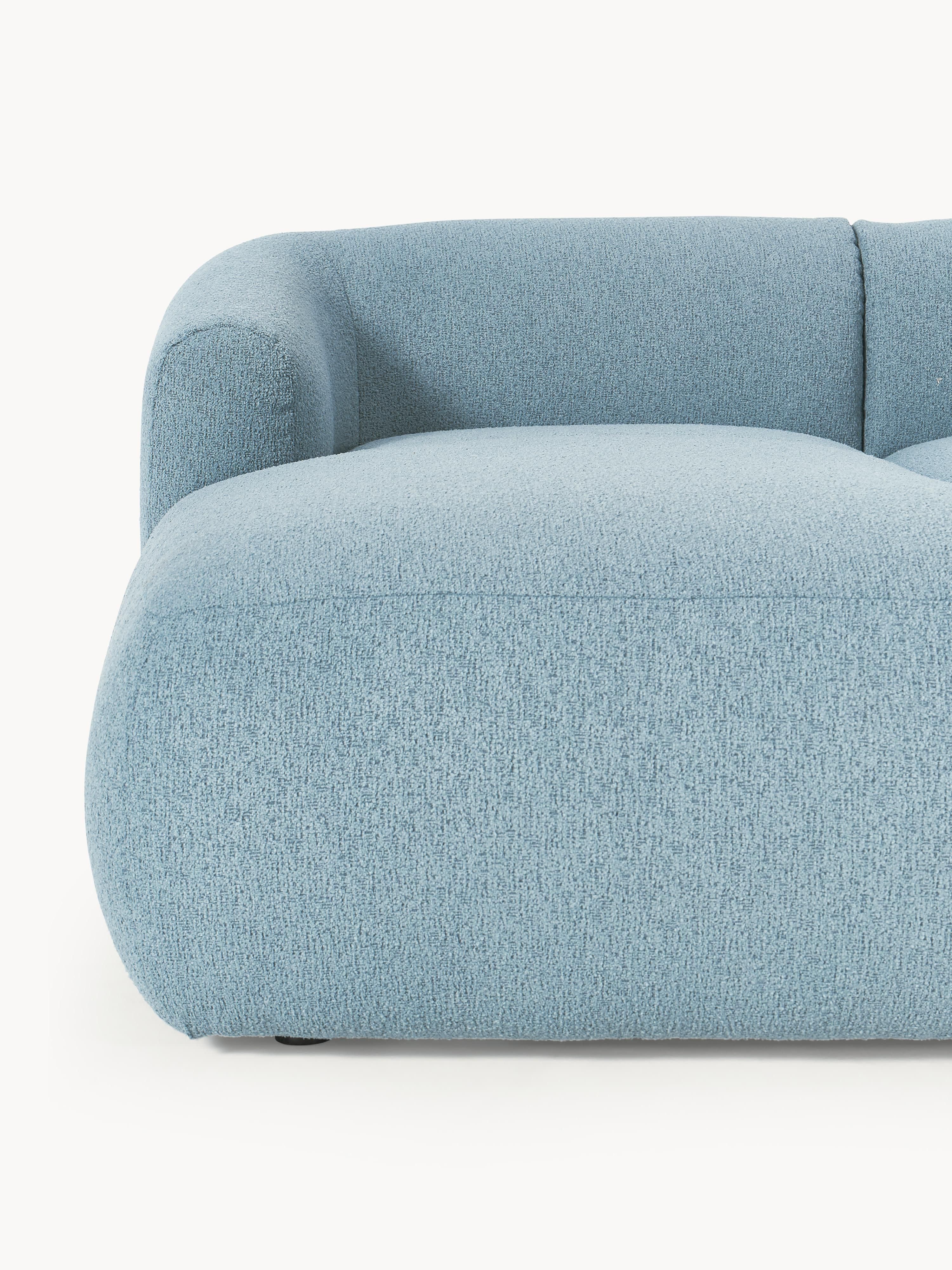 Modulares Bouclé-Ecksofa Sofia (3-Sitzer)