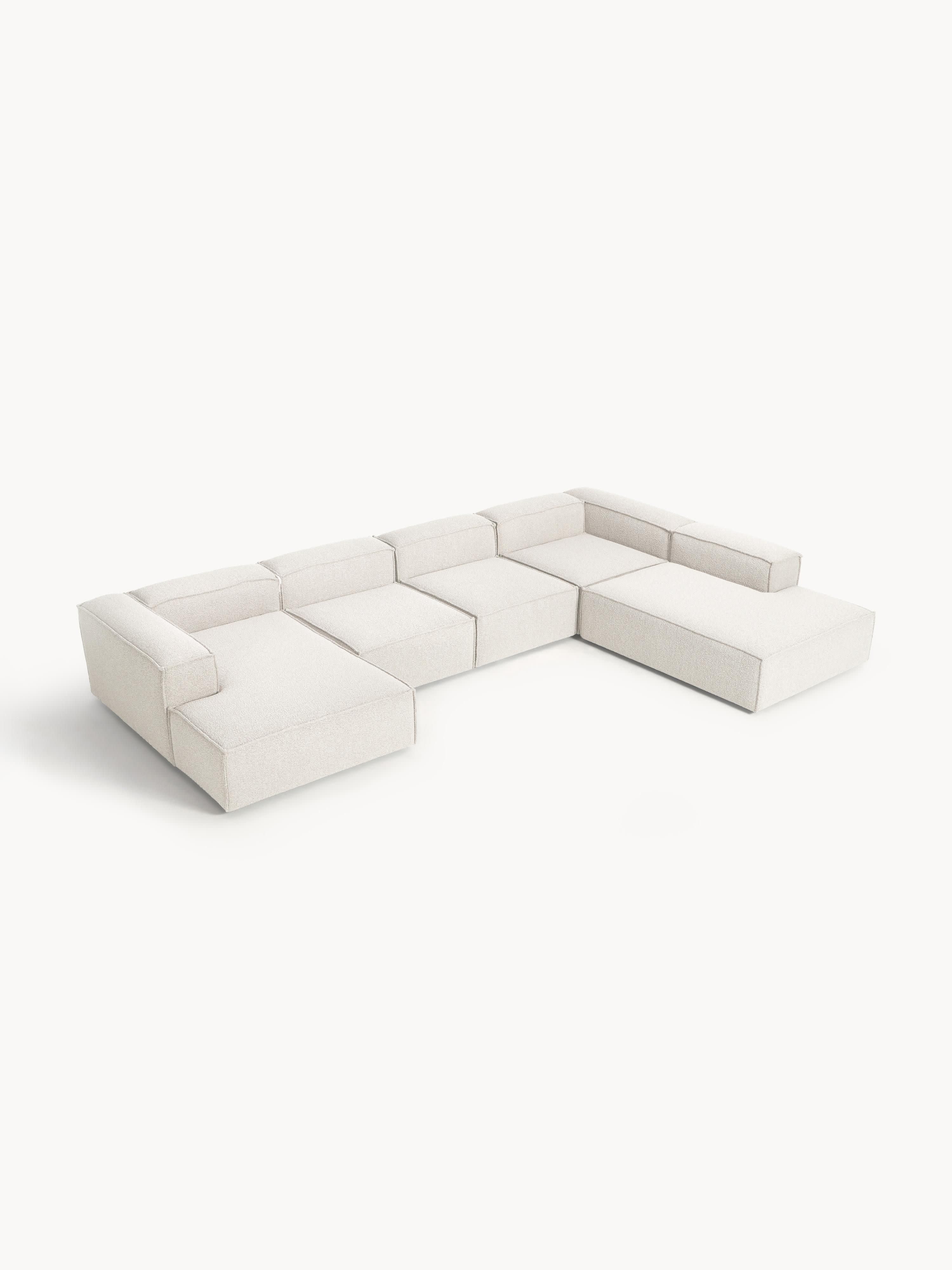 Modulares XL Sofa Lennon aus Bouclé