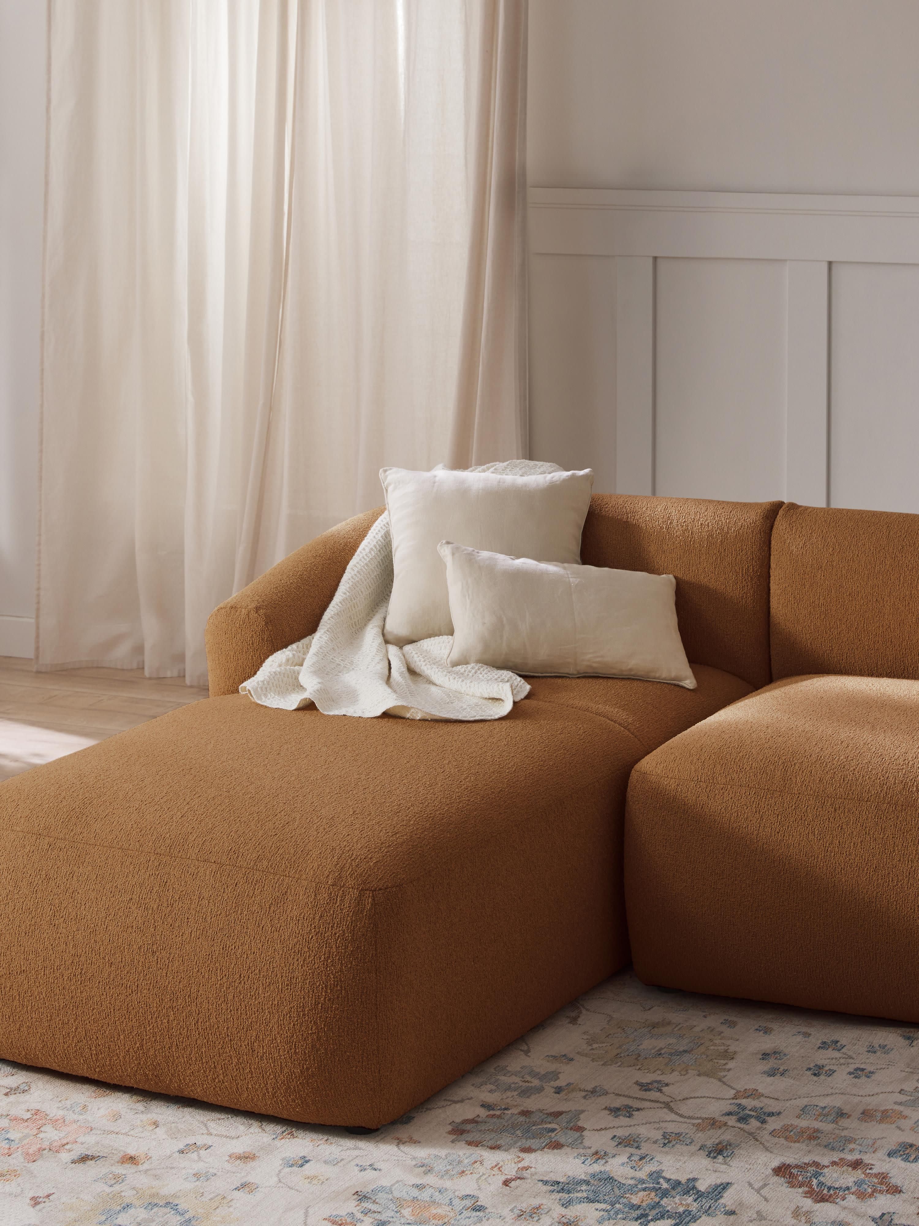 Bouclé-Chaise-Eckmodul Sofia