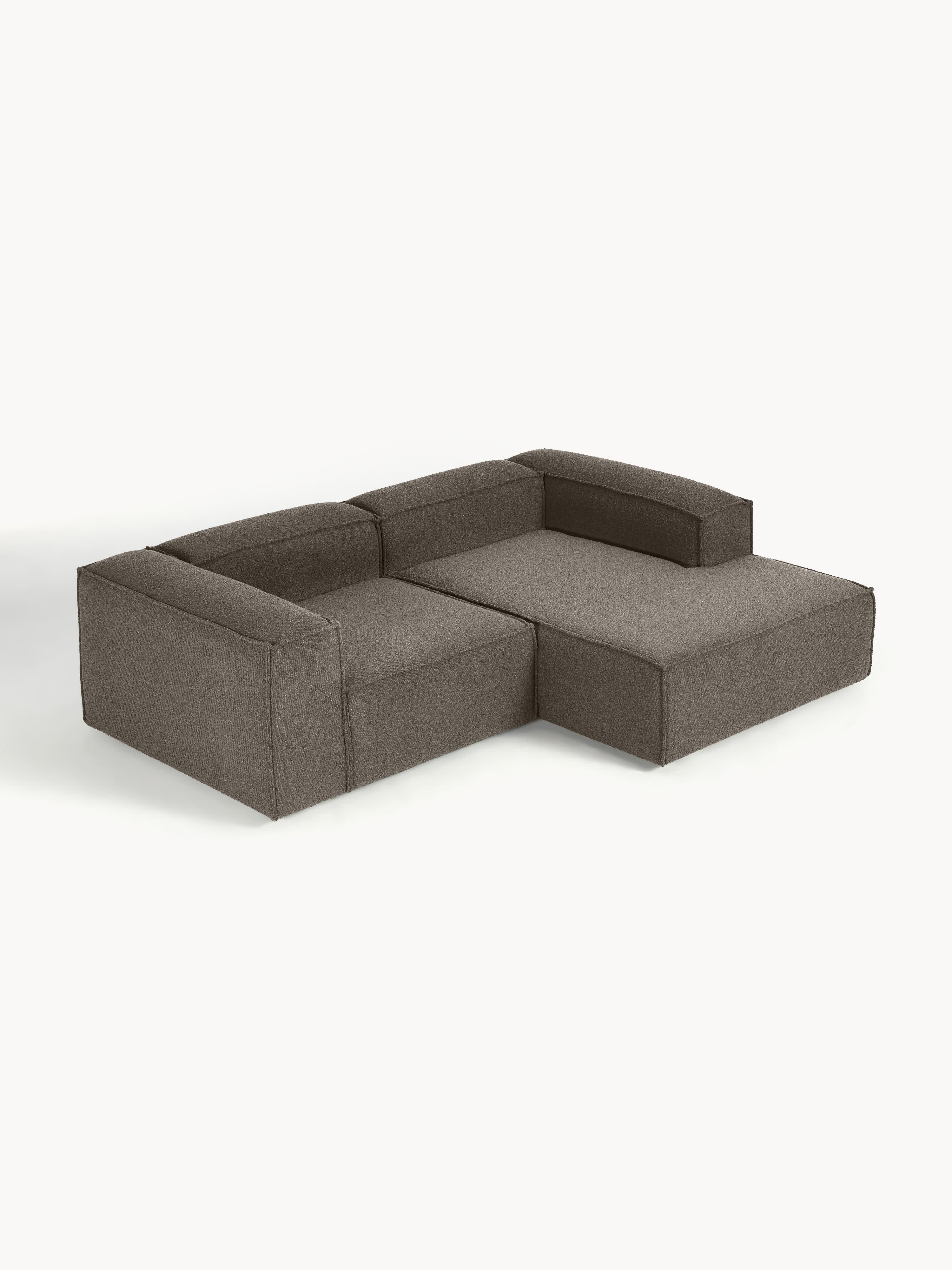 Modulares Bouclé-Ecksofa Lennon (2-Sitzer)