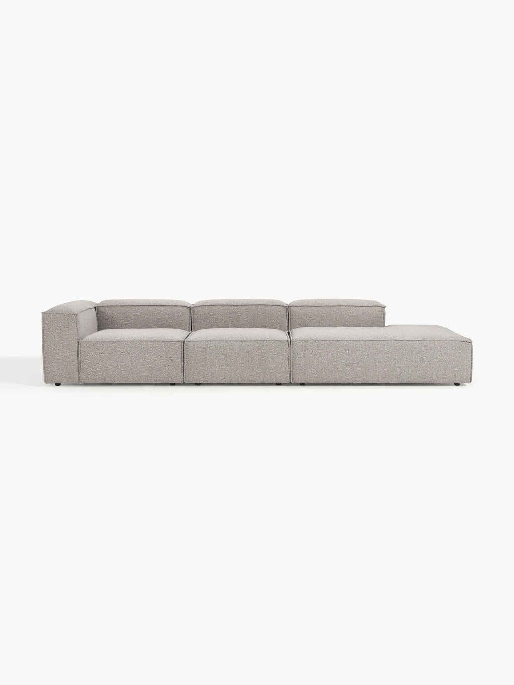 Galeriebild 1 - Modulare XL-Ottomane Lennon aus Bouclé