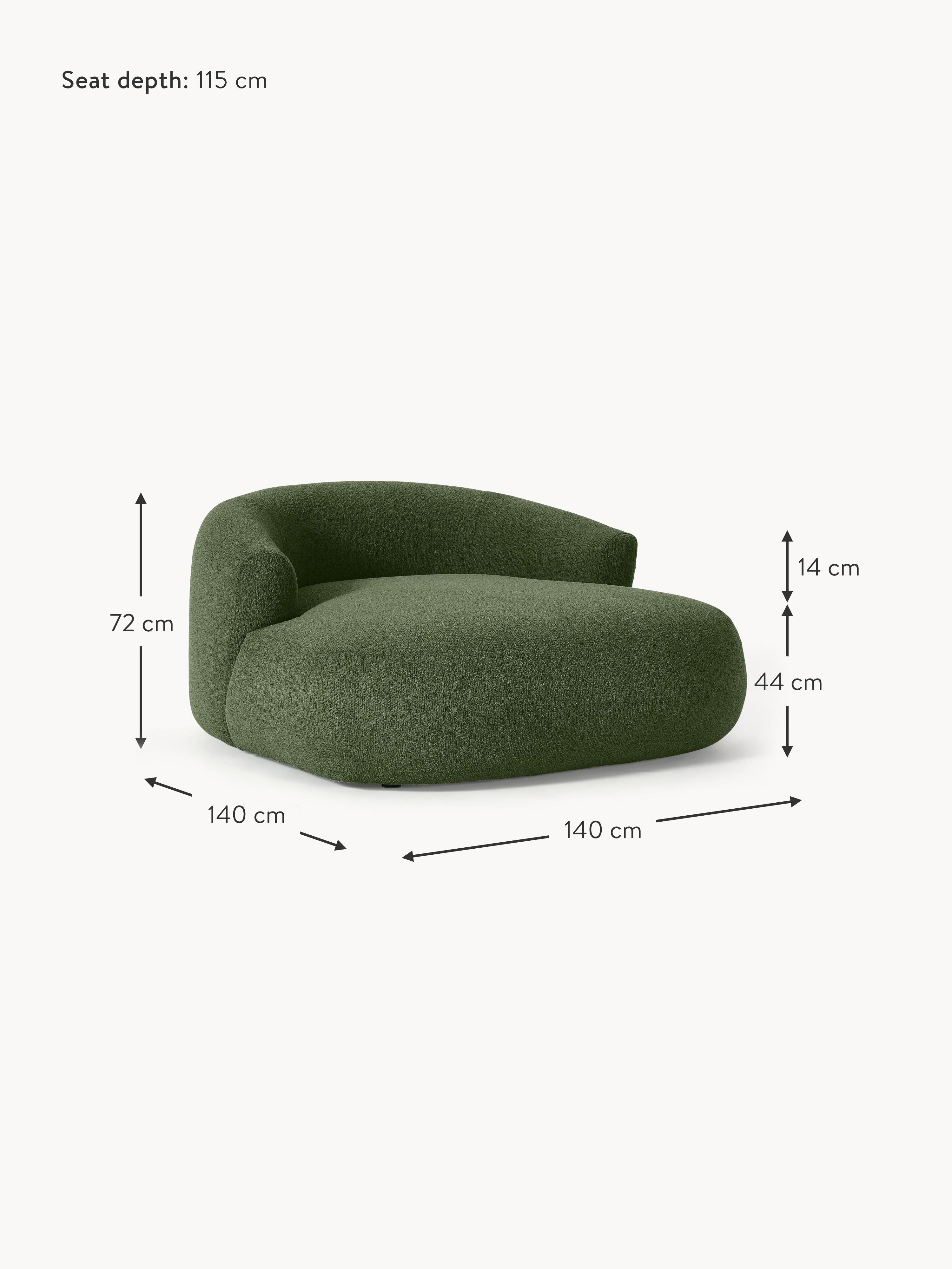 Bouclé-XL-Loungesessel Sofia