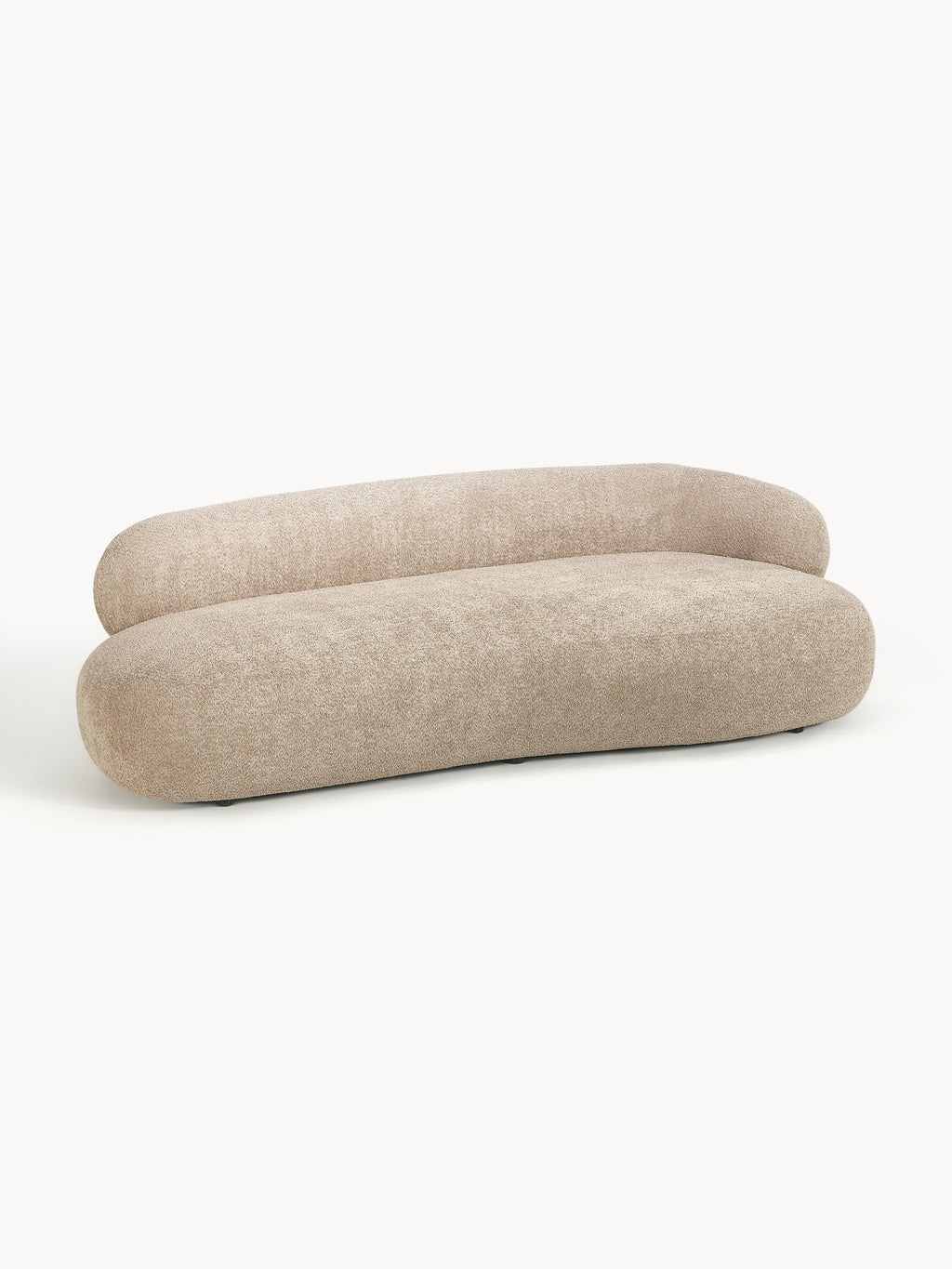 Sofa Alba (3-Sitzer) aus Teddy-Bouclé