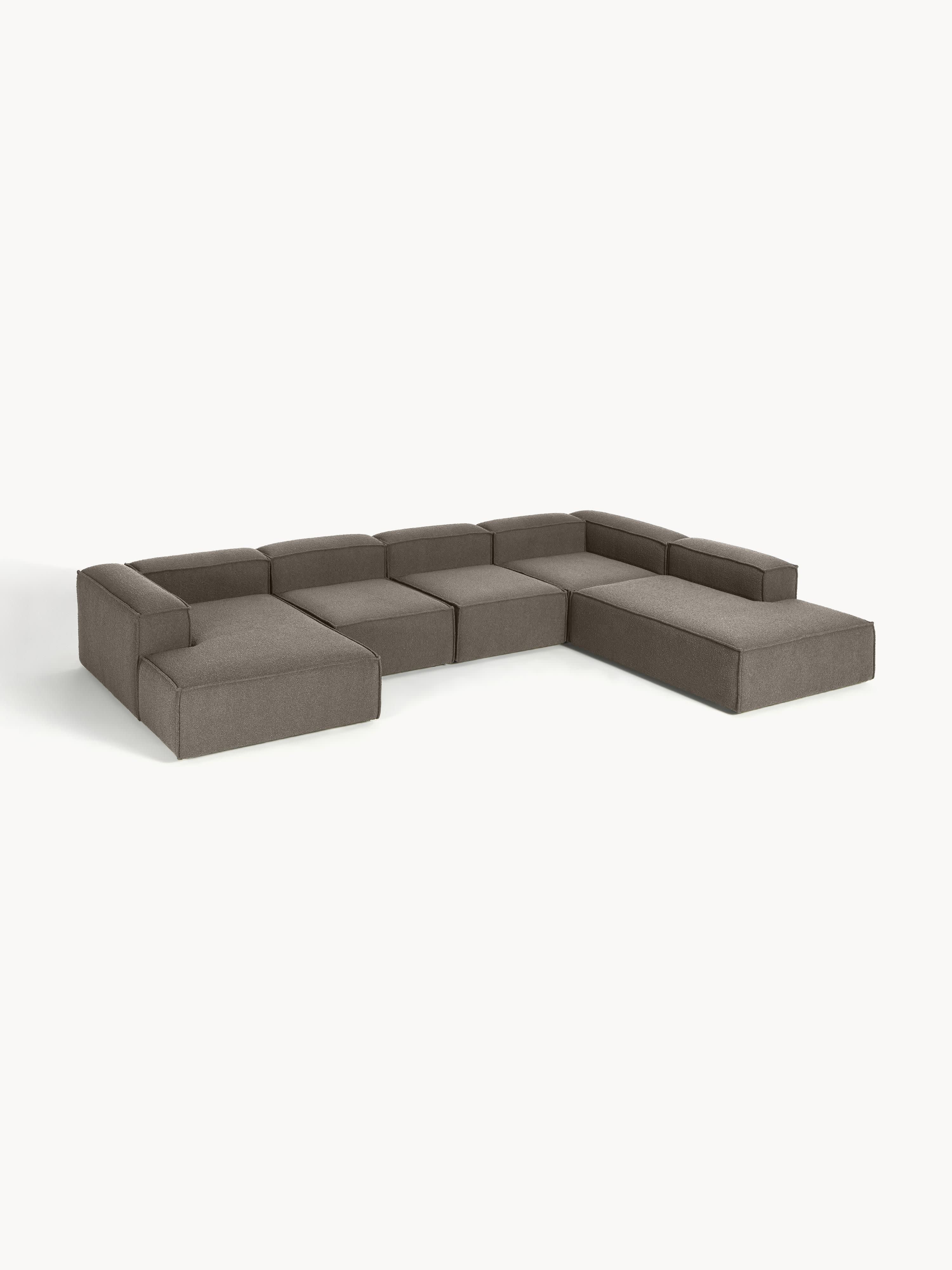 Galeriebild 1 - Modulares XL Sofa Lennon aus Bouclé