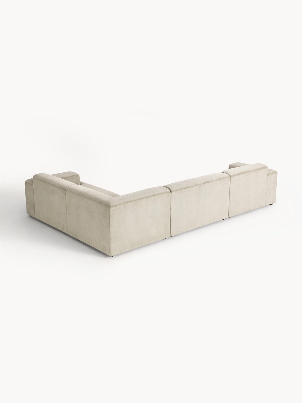 Großes Cord-Ecksofa Melva (4-Sitzer)