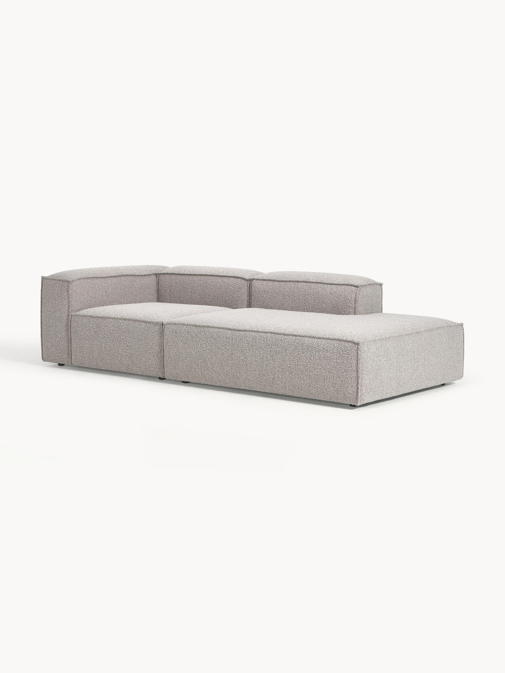 Modulare Ottomane Lennon aus Bouclé