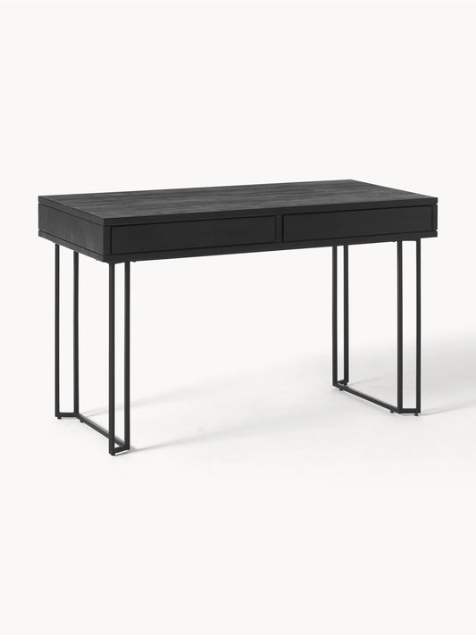 Galeriebild 1 - Schreibtisch Luca aus Mangoholz mit Schubladen