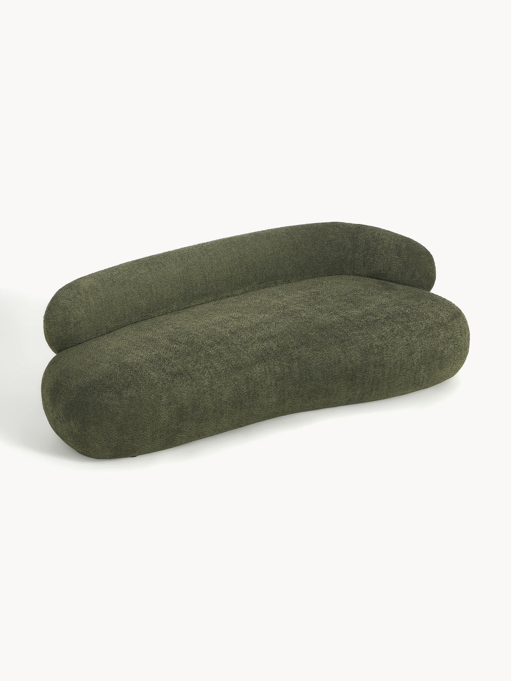 Sofa Alba (3-Sitzer) aus Teddy-Bouclé