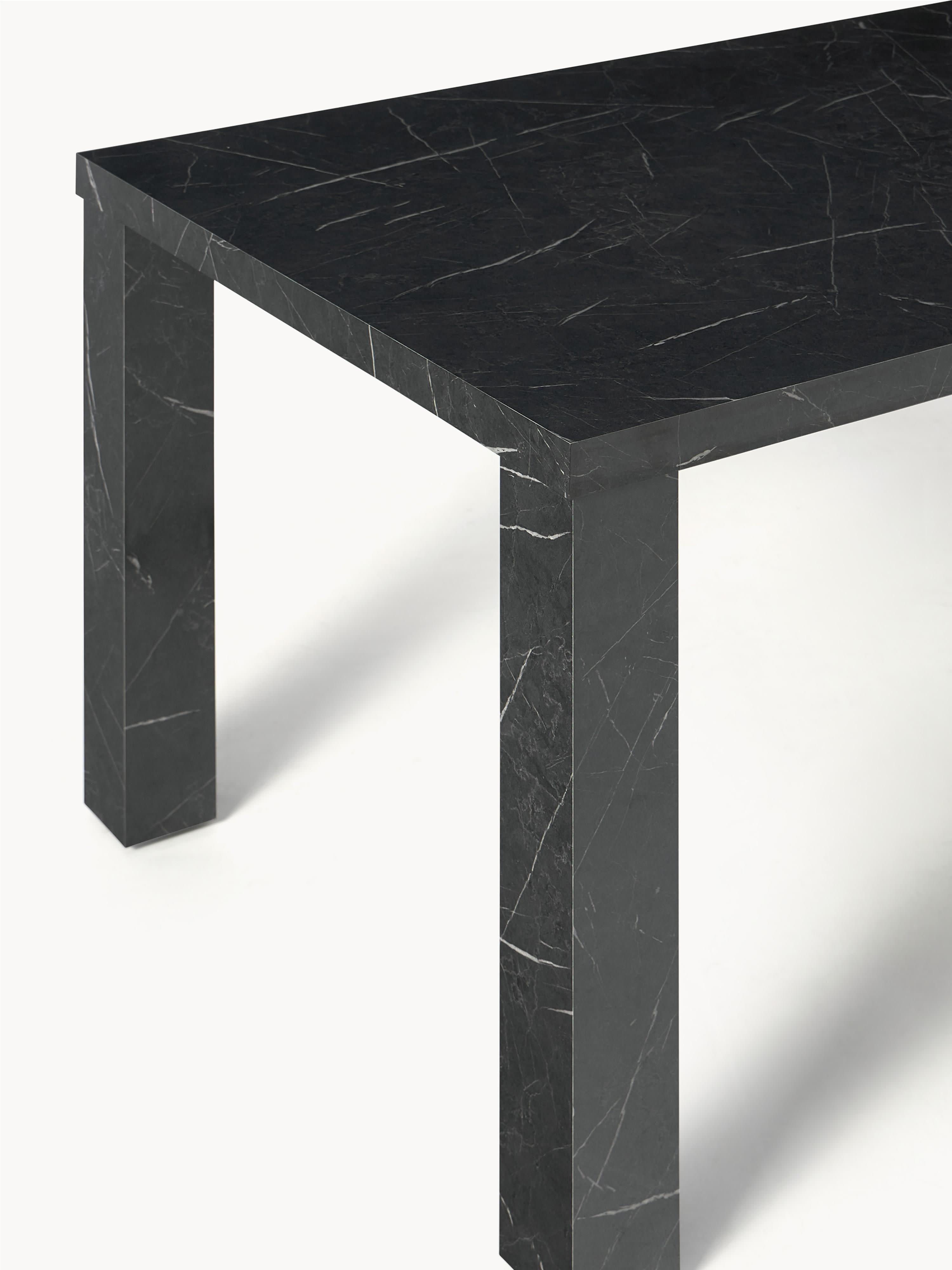 Esstisch Carl in Marmor-Optik, 180 x 90 cm