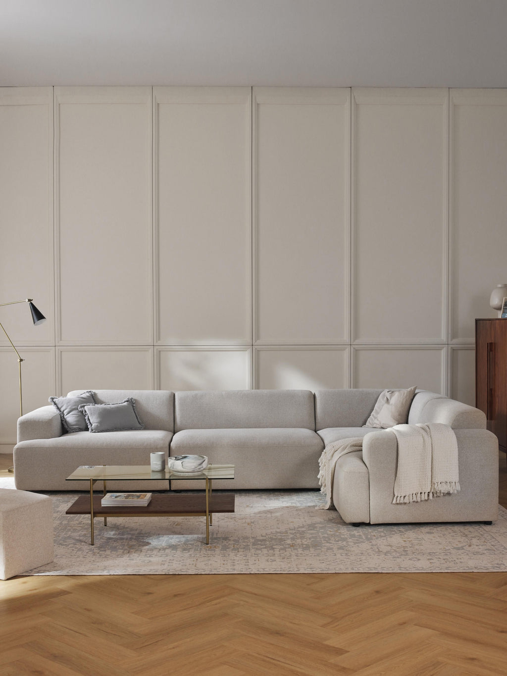 Großes Ecksofa Melva (4-Sitzer)