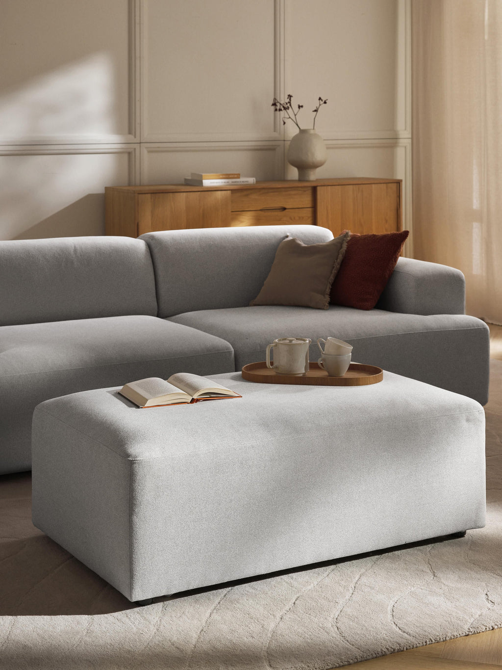 XL Sofa-Hocker Melva, B 116 x T 72 cm