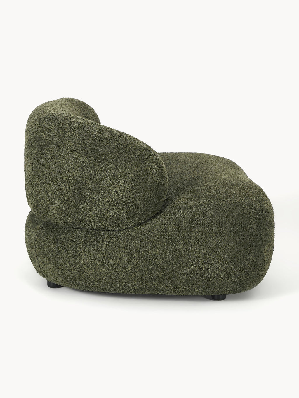 Loungesessel Alba aus Teddy-Bouclé