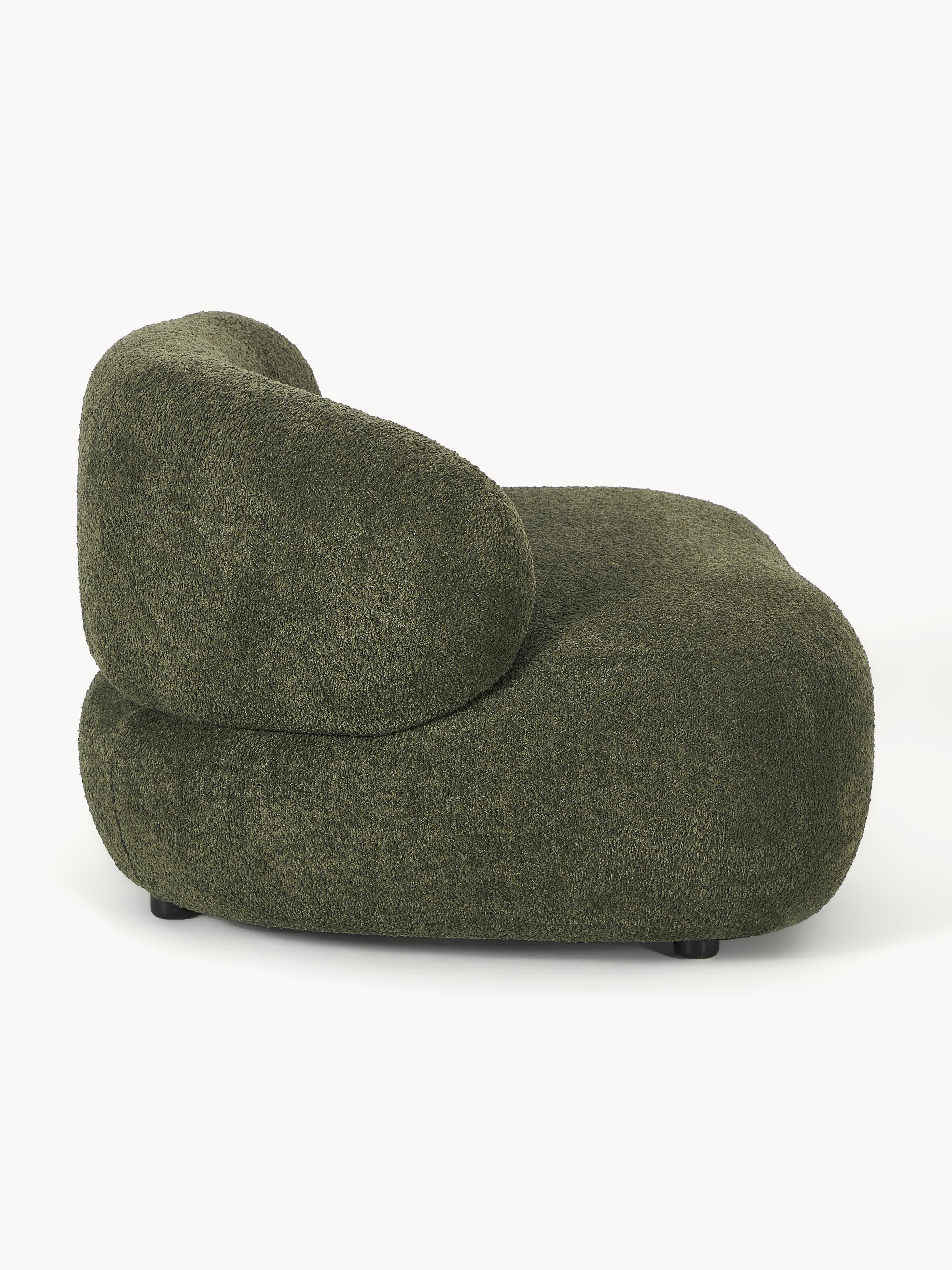 Loungesessel Alba aus Teddy-Bouclé