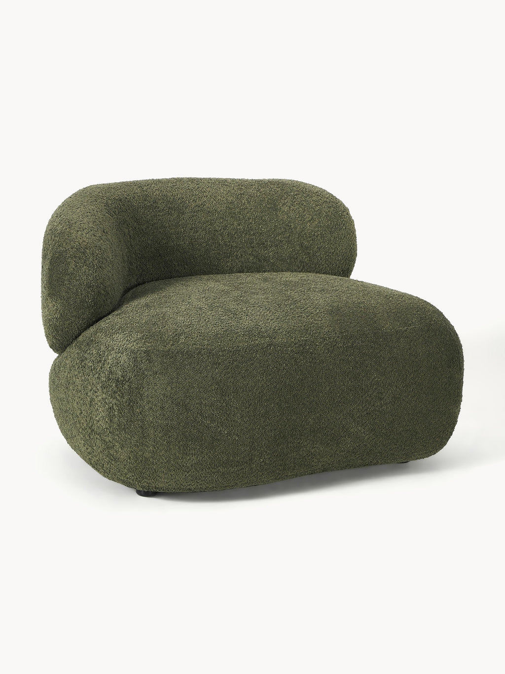 Galeriebild 1 - Loungesessel Alba aus Teddy-Bouclé