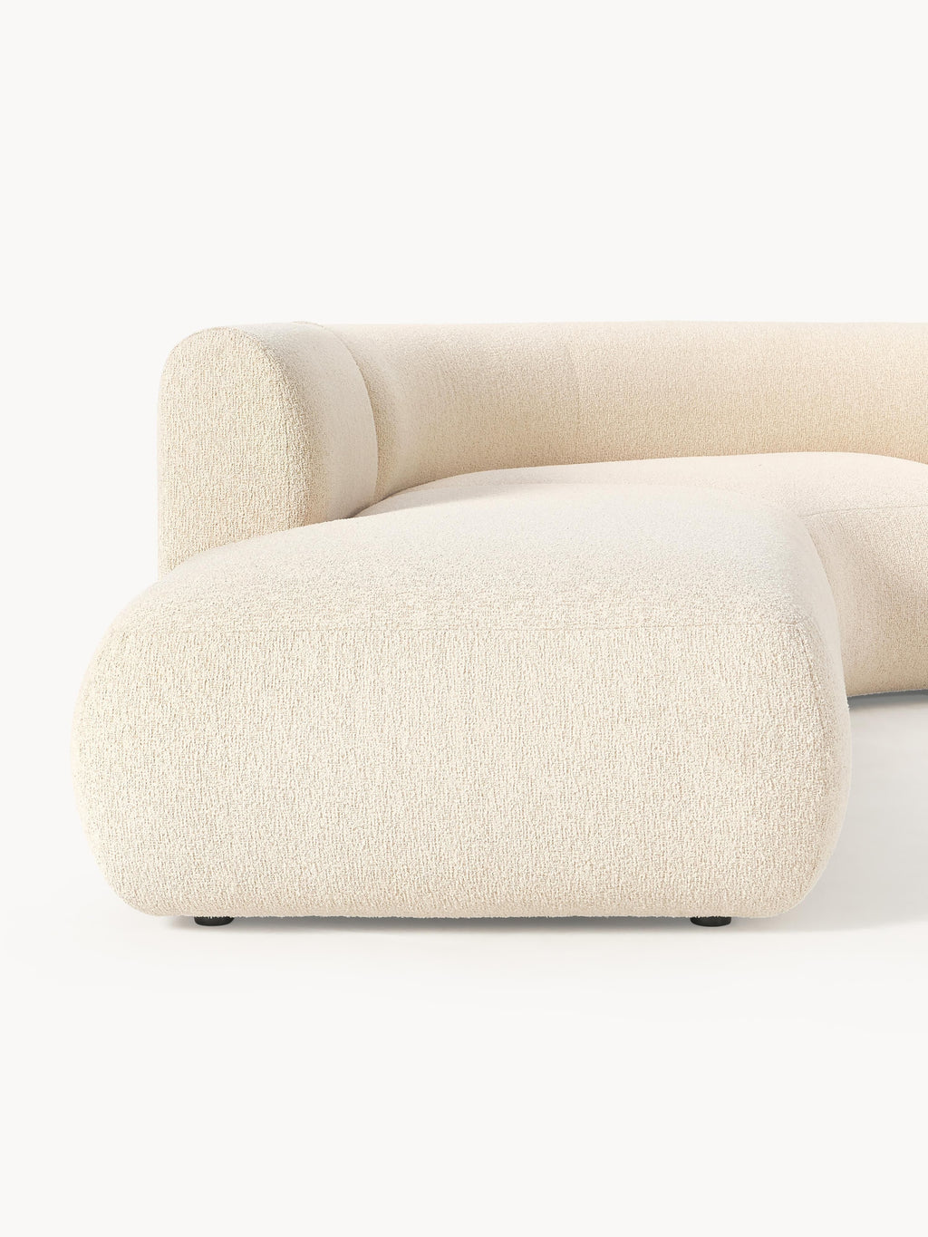 Modulares Bouclé-Ecksofa Sofia (3-Sitzer)