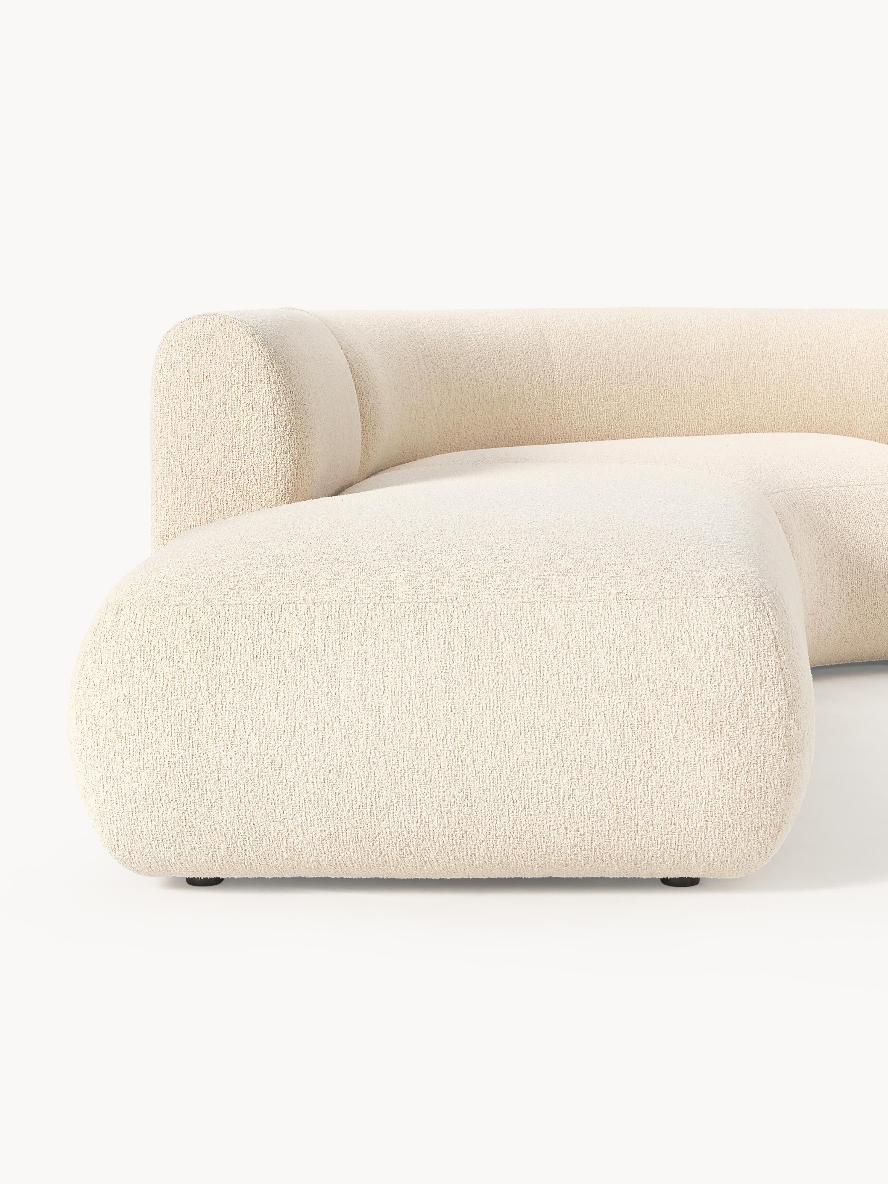 Modulares Bouclé-Ecksofa Sofia (3-Sitzer)