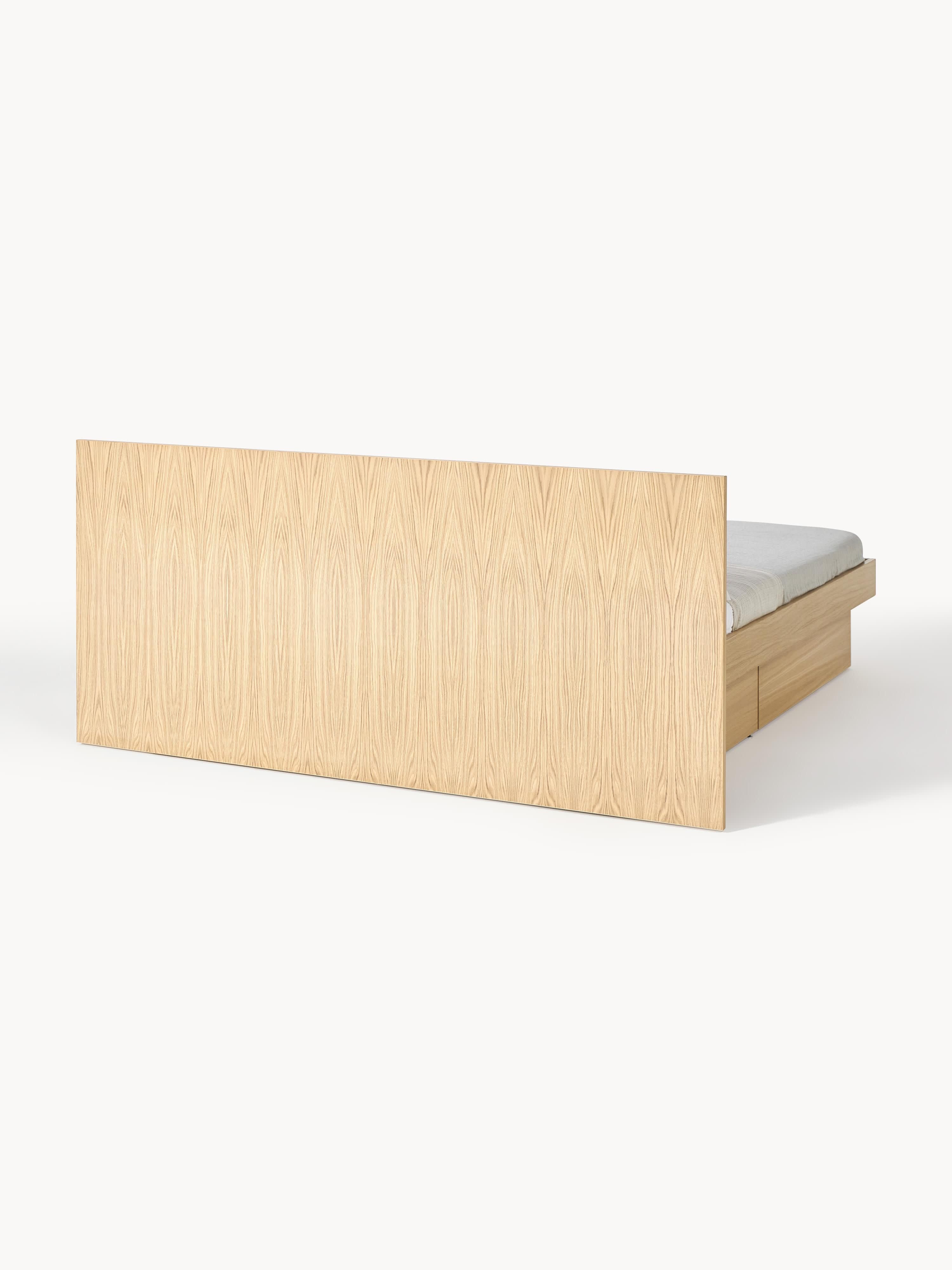 Holzbett Sato mit Schubladen und Kopfteil