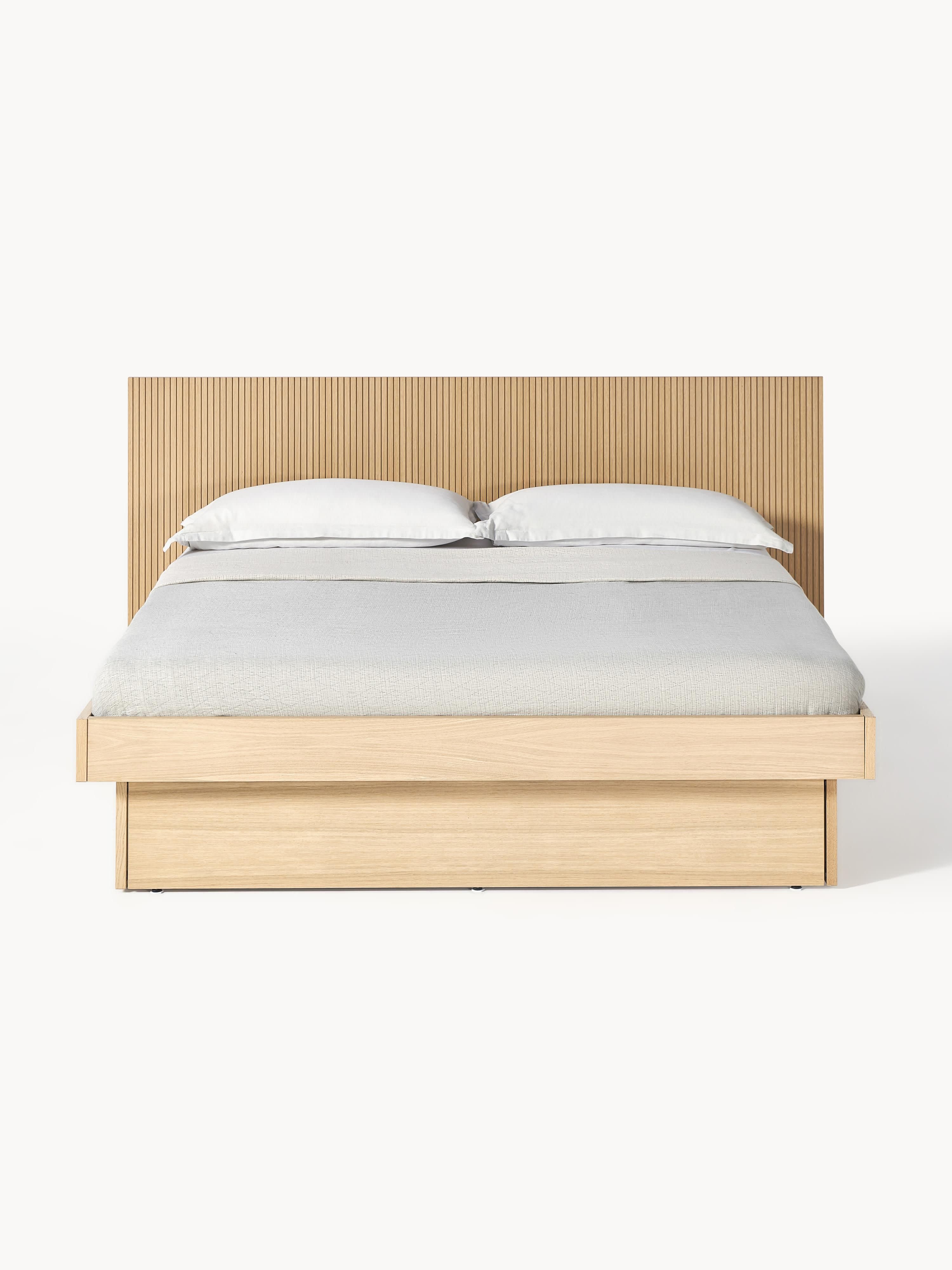 Holzbett Sato mit Schubladen und Kopfteil