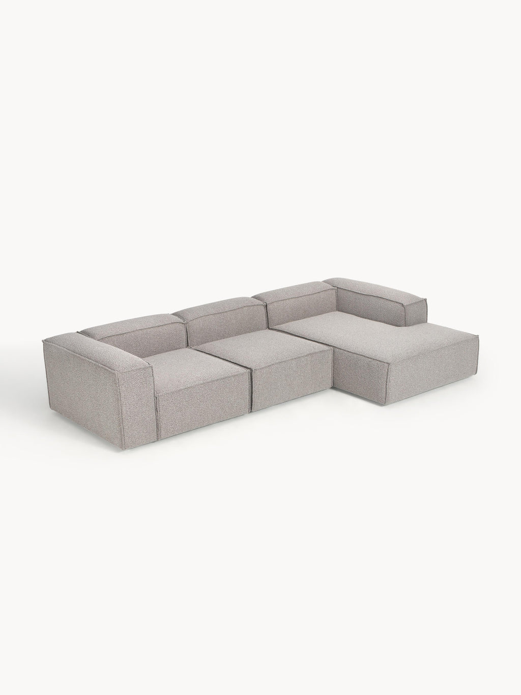 Modulares Bouclé-Ecksofa Lennon (4-Sitzer)