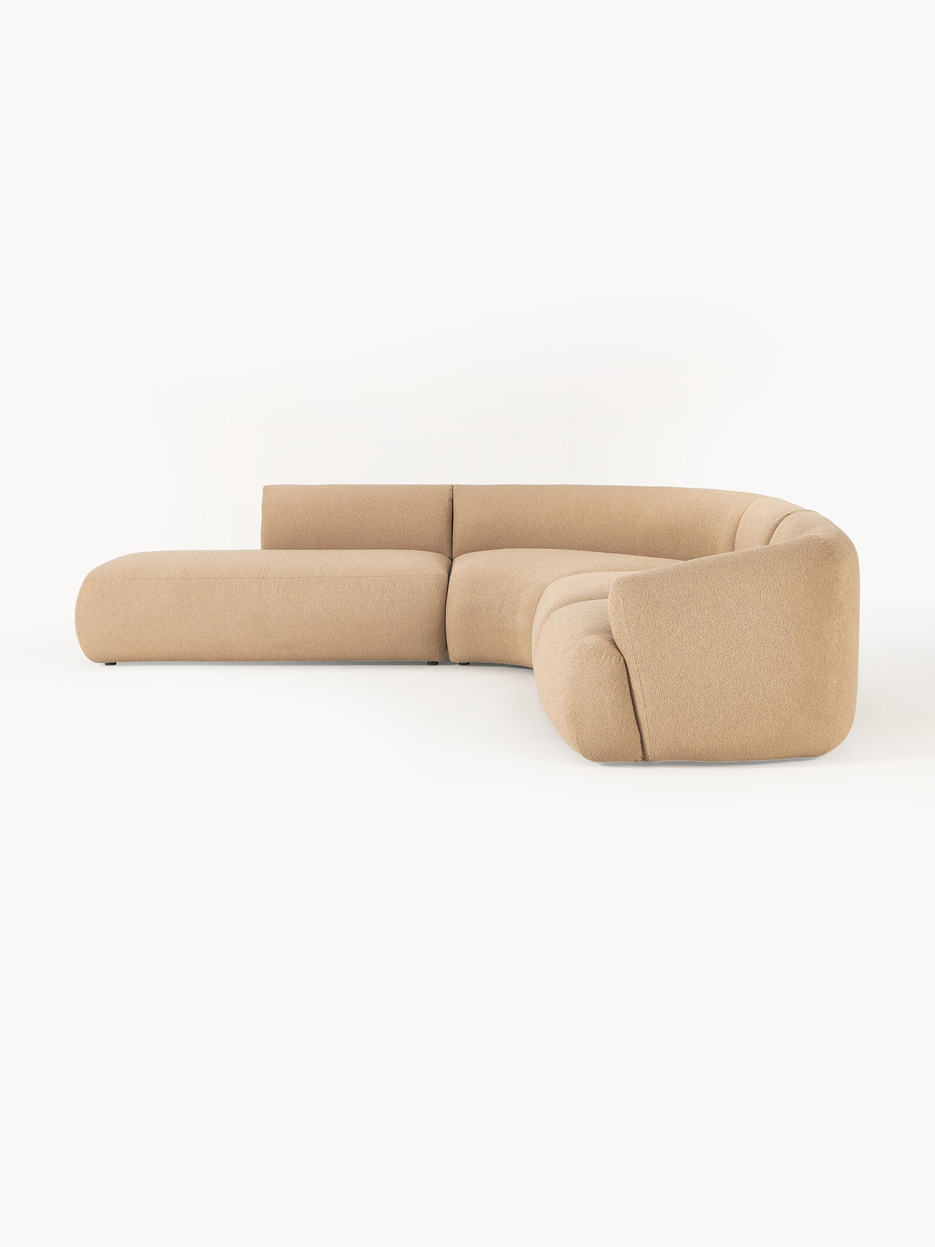 Modulares Bouclé-Ecksofa Sofia (4-Sitzer)