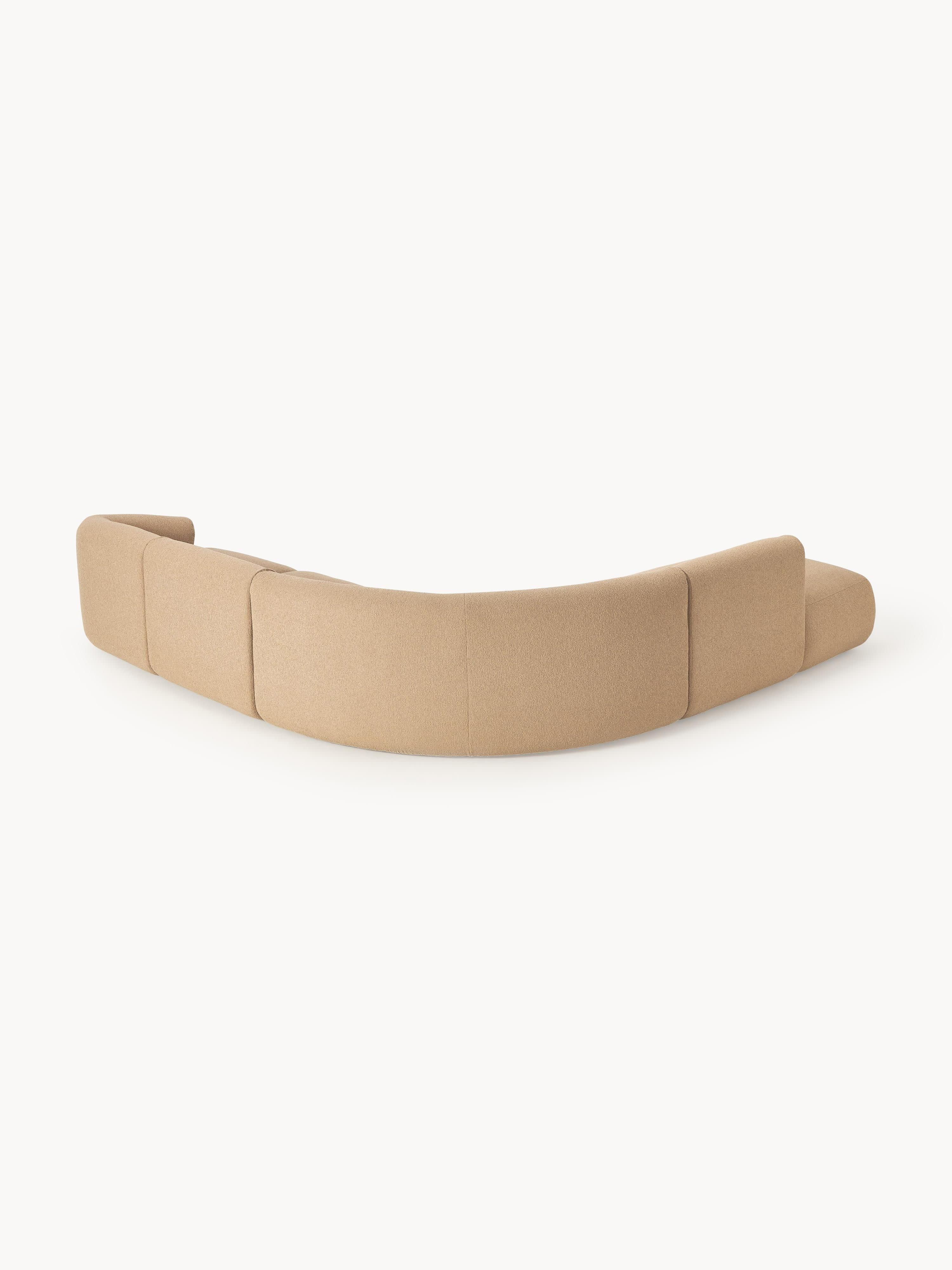 Modulares Bouclé-Ecksofa Sofia (4-Sitzer)