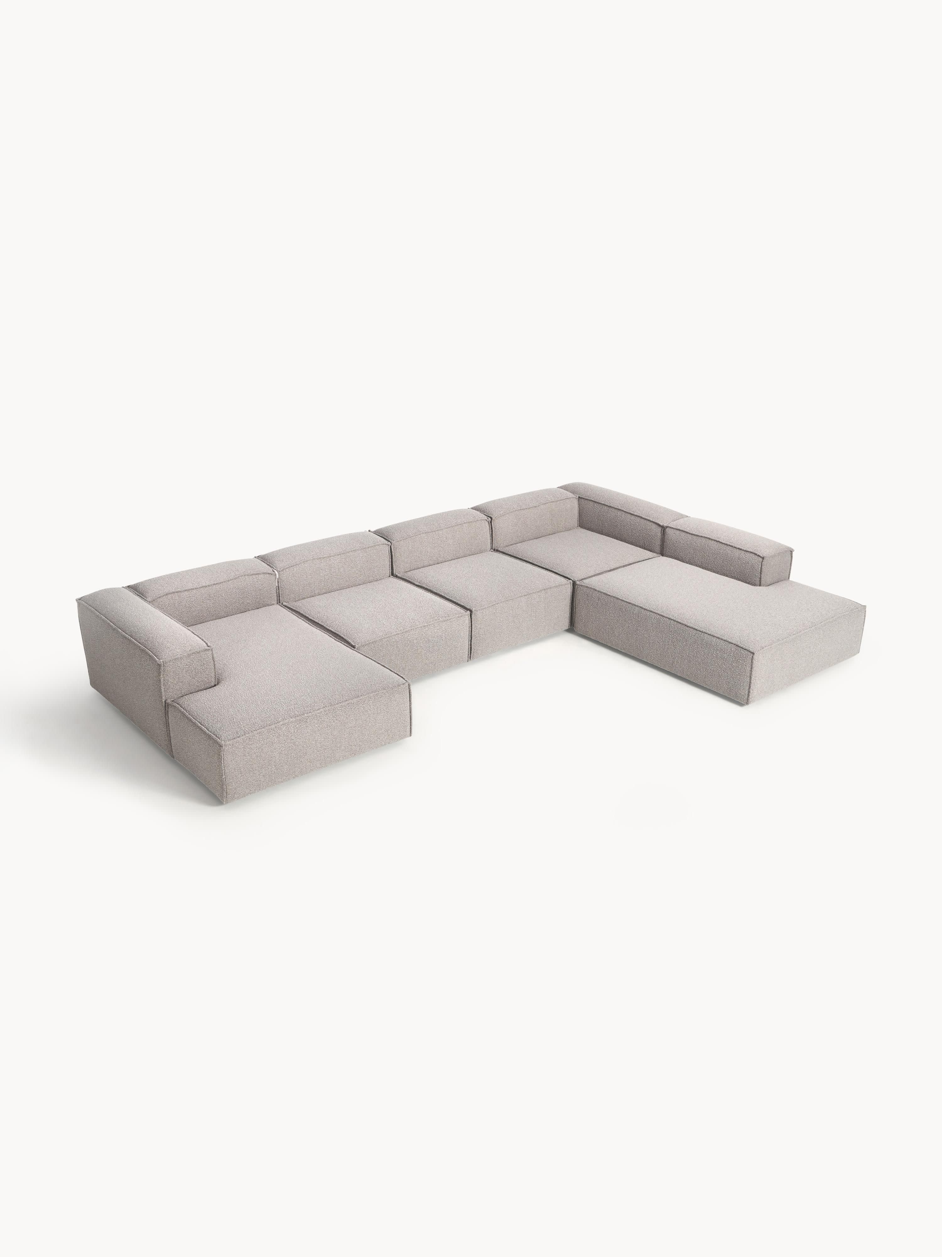 Modulares XL Sofa Lennon aus Bouclé