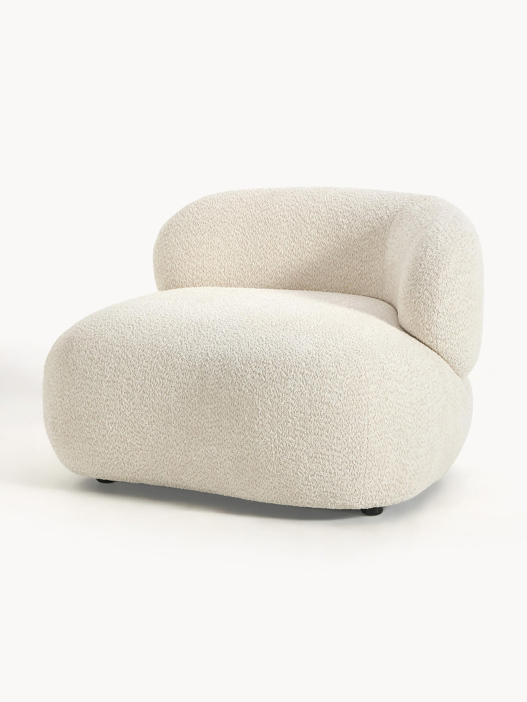 Galeriebild 1 - Loungesessel Alba aus Teddy-Bouclé