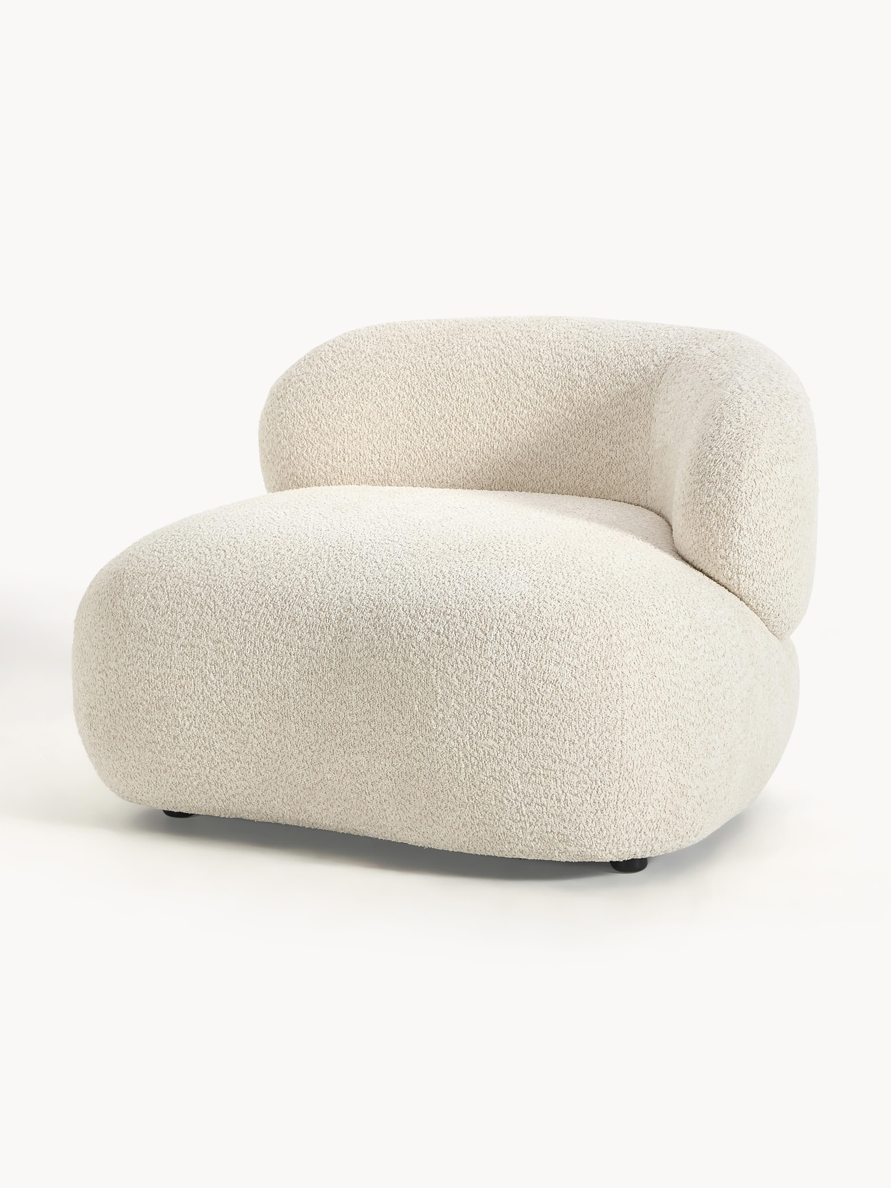 Galeriebild 1 - Loungesessel Alba aus Teddy-Bouclé