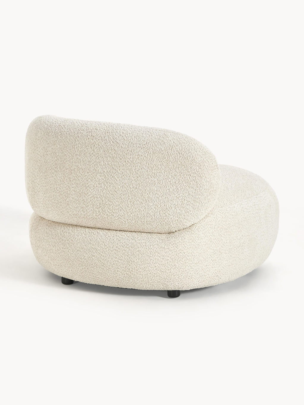 Loungesessel Alba aus Teddy-Bouclé